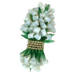 Louis Rousselet Broche grand bouquet