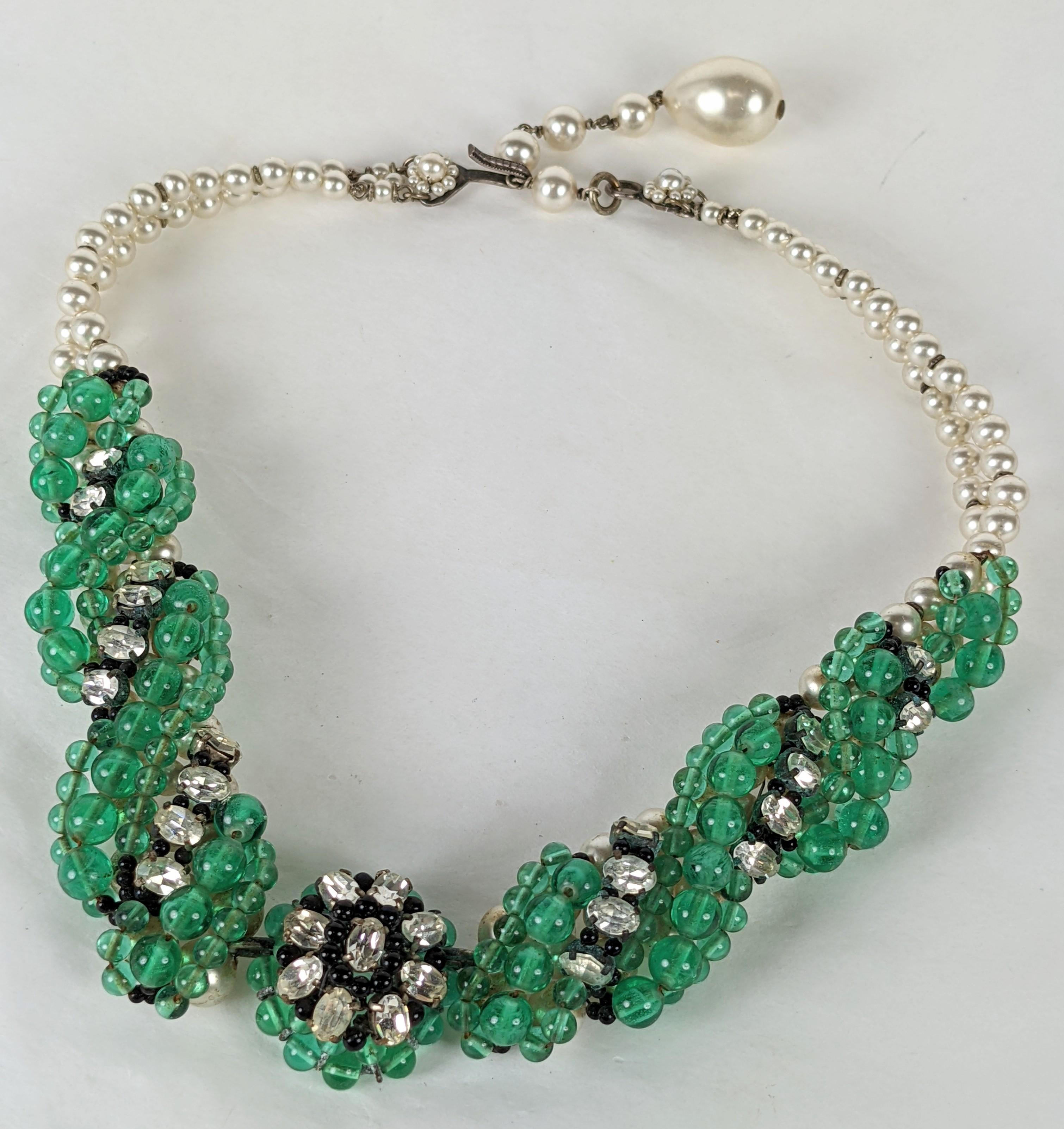 Louis Rousselet Pearl and Emerald Necklace 1