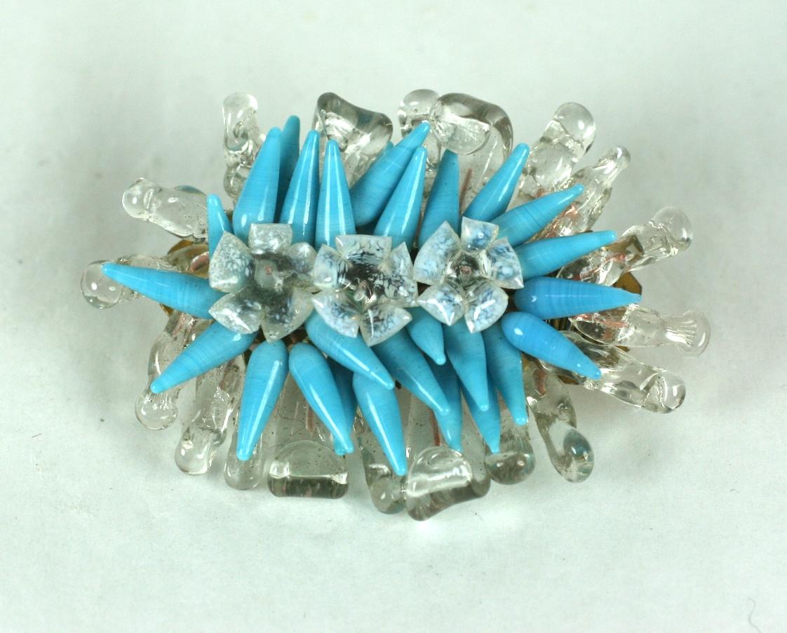 Louis Rousselet Turquoise and Opal Bouquet Brooch In Excellent Condition For Sale In New York, NY