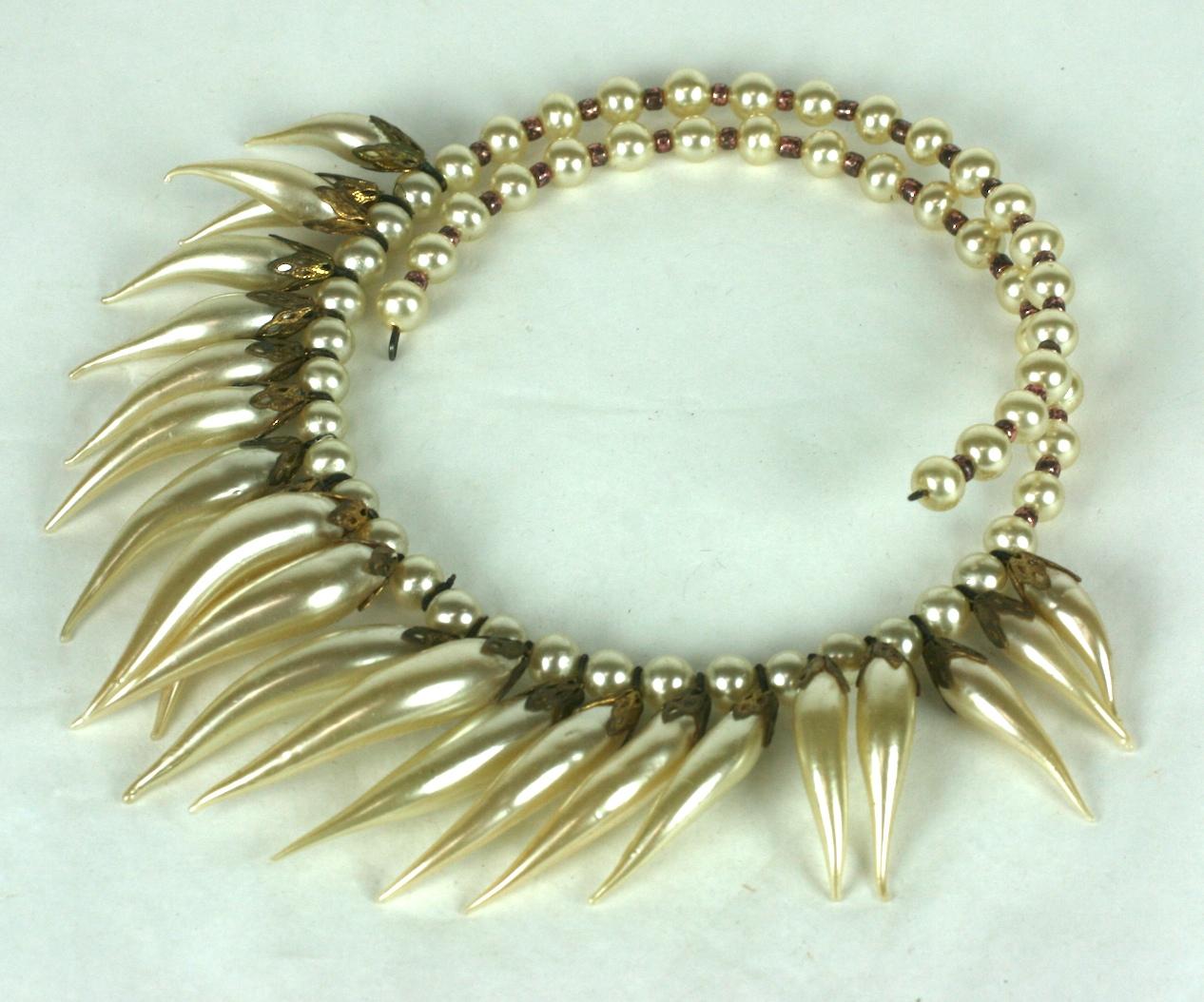 Außergewöhnliche Perlen-Demi-Parure-Perle von Louis Rousselet (Art déco) im Angebot