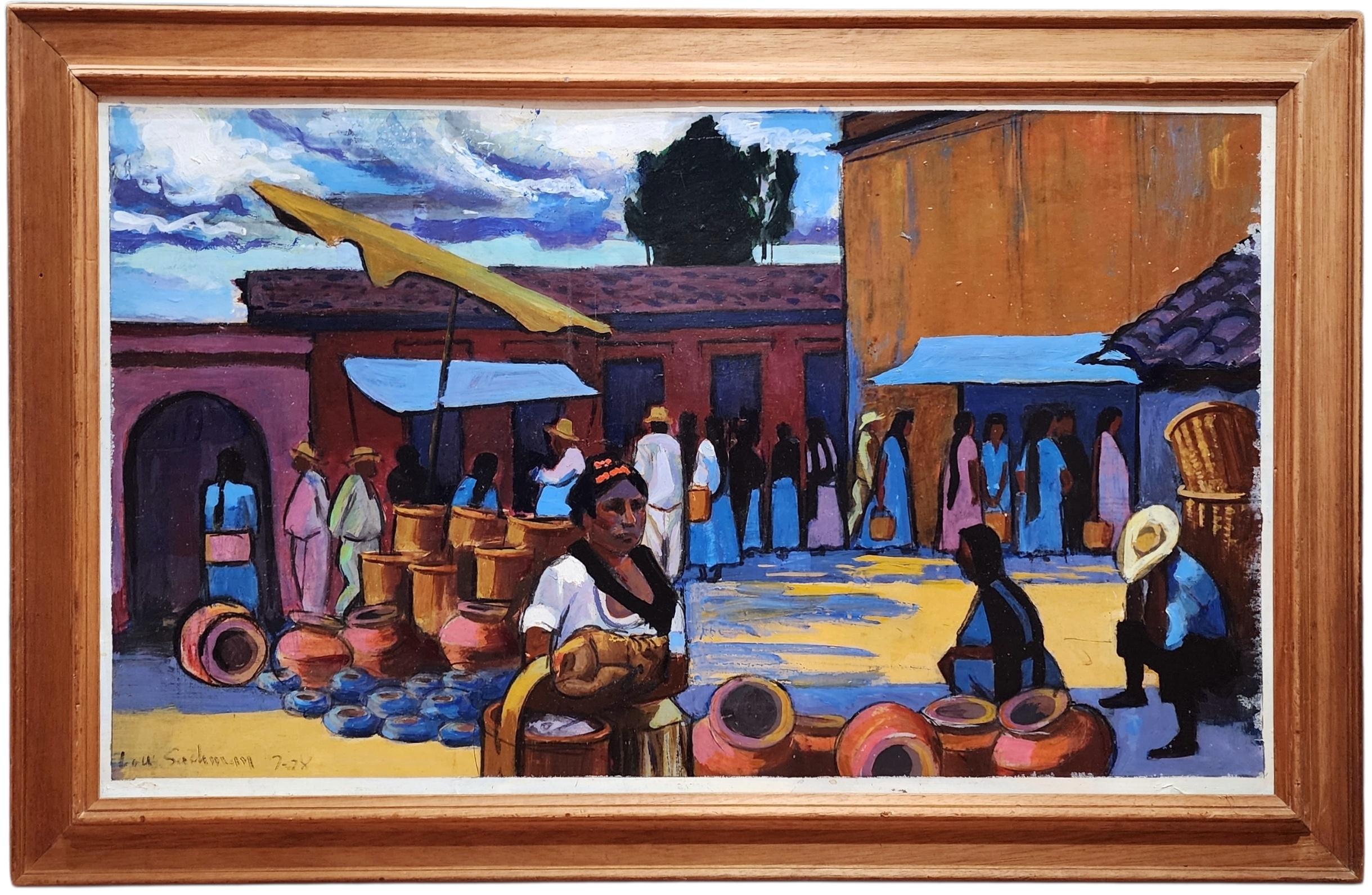 Freitagsmarkt Ocotlan, Mexiko, Bunte mexikanische Marktszene, NYC Künstler