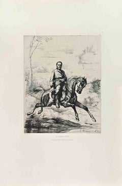 Le General Grant - Aguafuerte de Louis-Sébastien Mercier - Años 1860