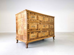 Commode Louis Seize Joséphine-classique baroque en bois tendre cerisier