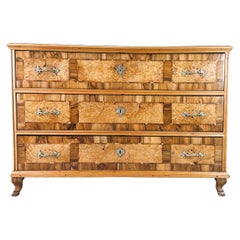 Antique Louis-Seize chest of drawers Josephine-classical baroque softwood cherry