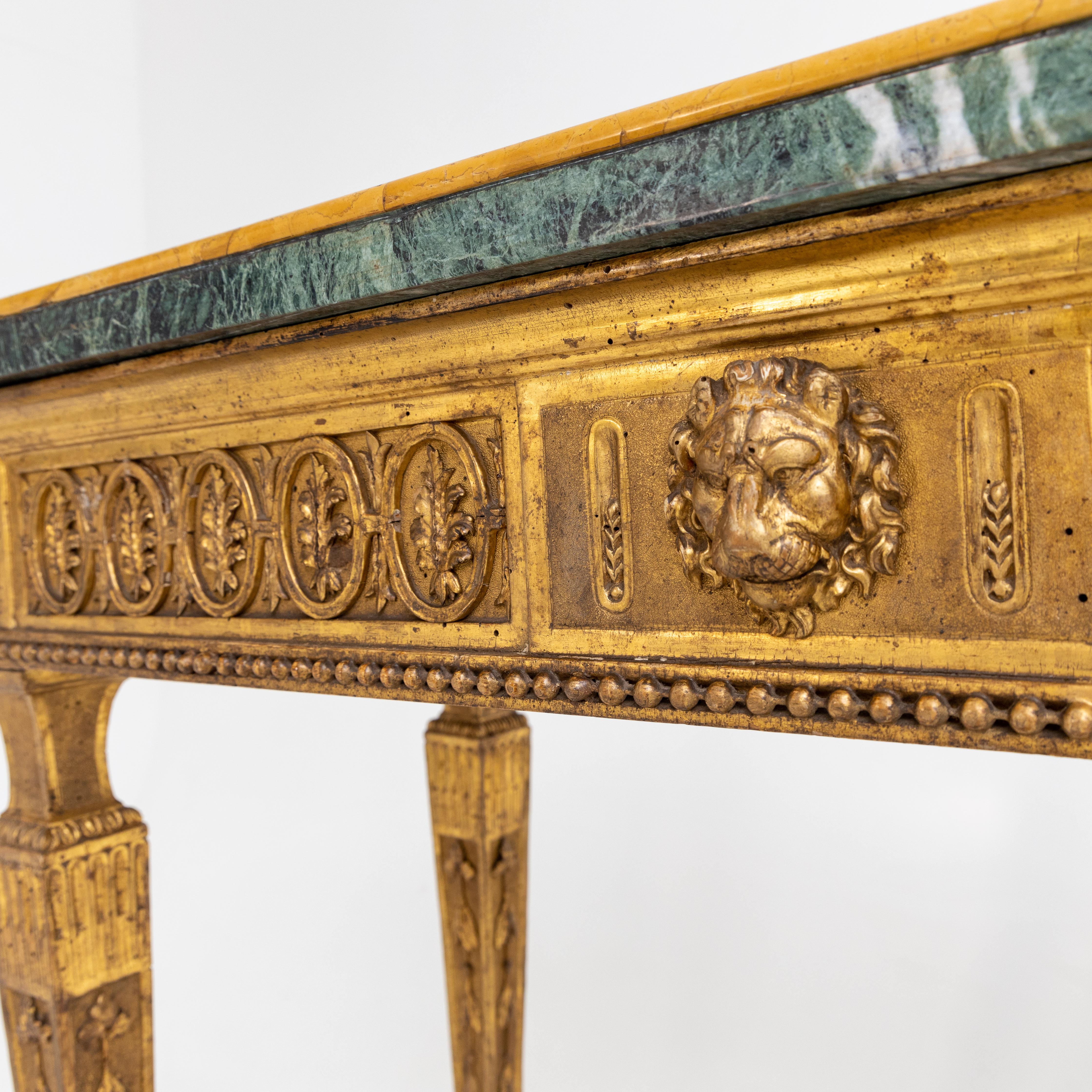 Louis XVI Classicist Console, Tuscany, Late 18th Century For Sale