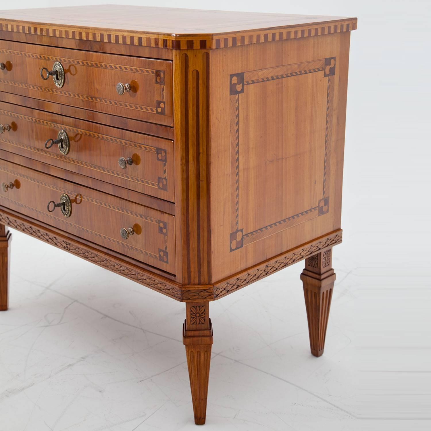 Louis Seize-Style Chest of Drawers, 19th Century (Kirsche)