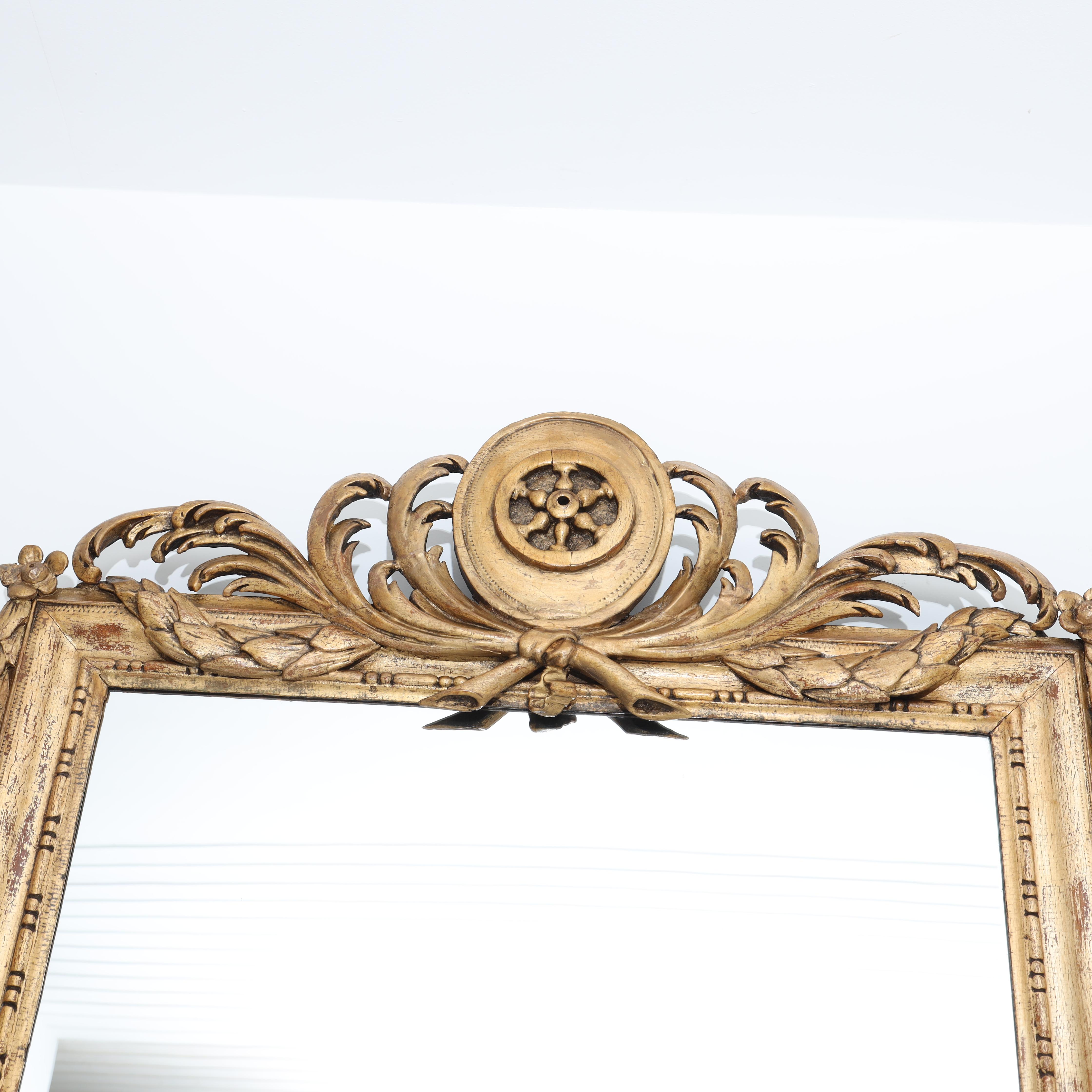Louis Seize Style Wall Mirror, 2nd Half 19th Century For Sale 1