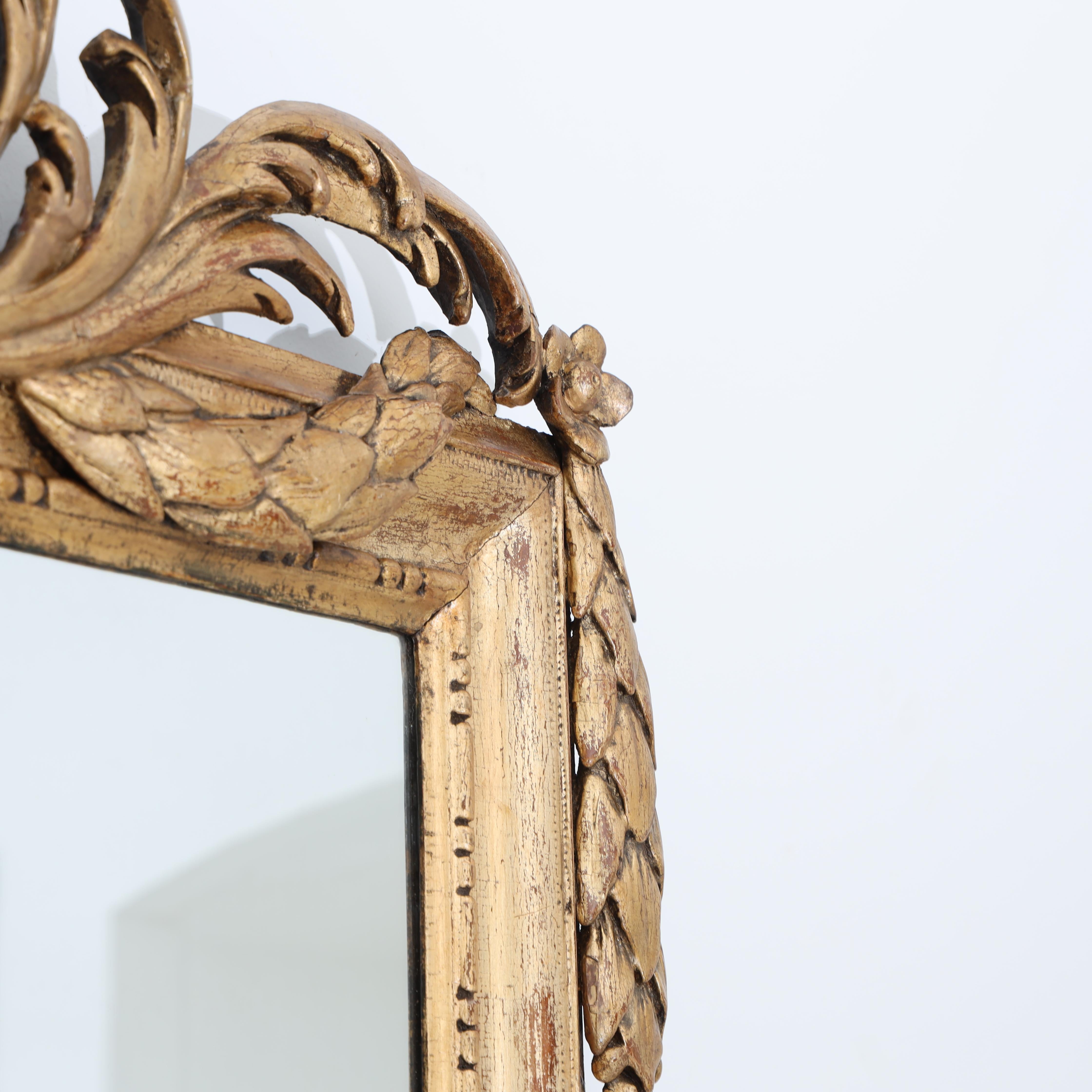 Louis Seize Style Wall Mirror, 2nd Half 19th Century For Sale 3