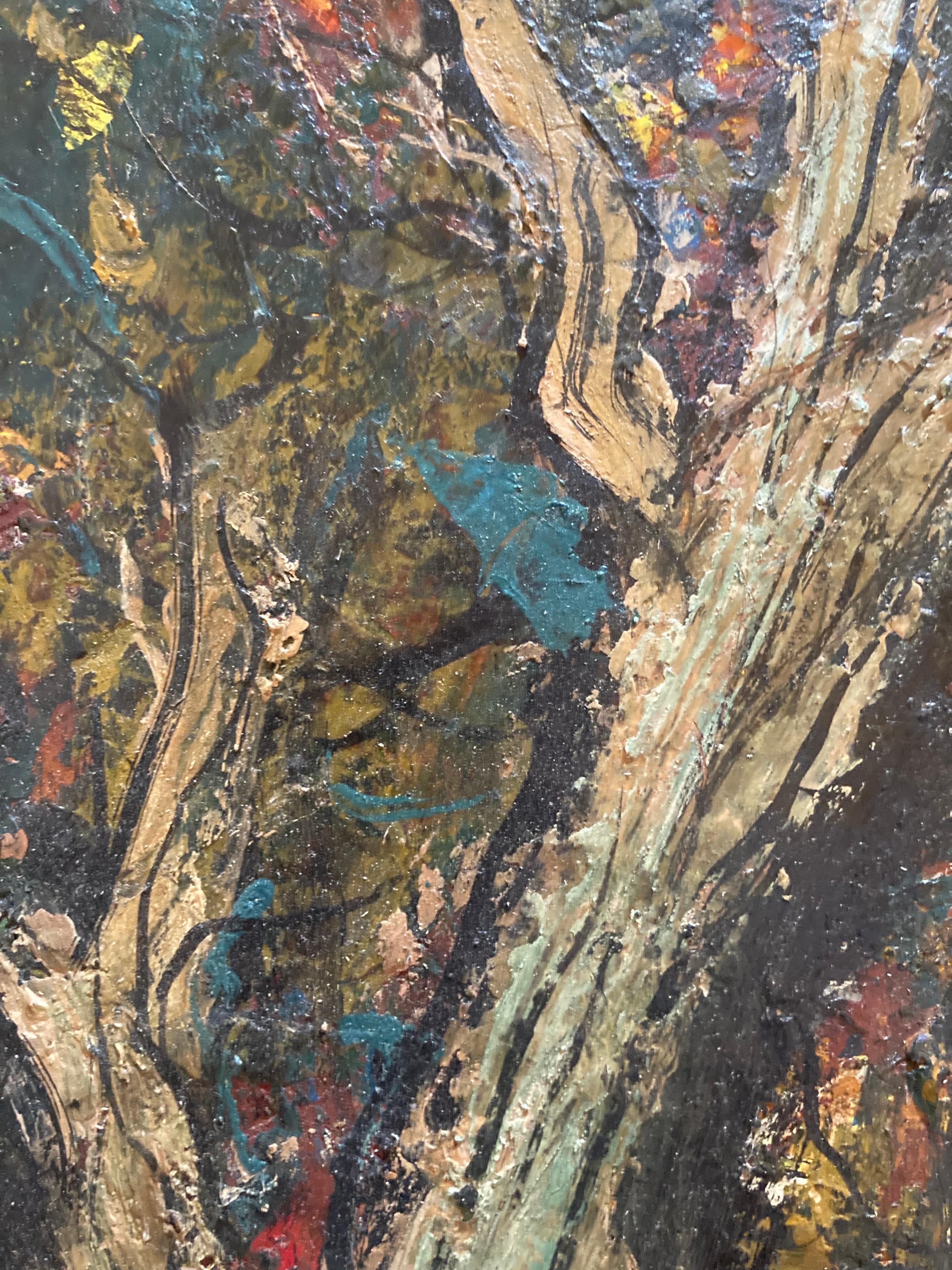 'Cipressi', di Louis Siegriest, Pittura a olio su tavola 6