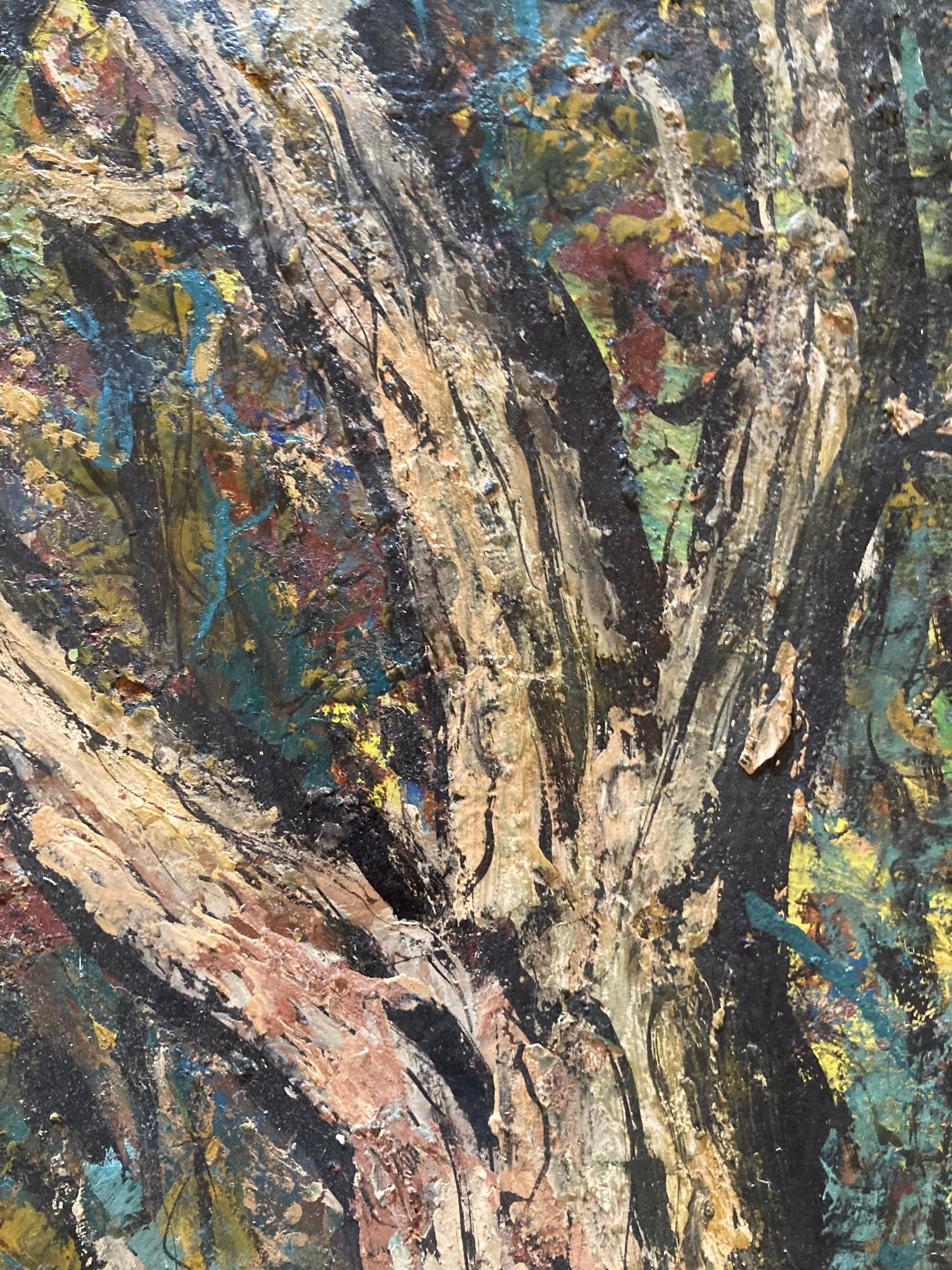 'Cipressi', di Louis Siegriest, Pittura a olio su tavola 7