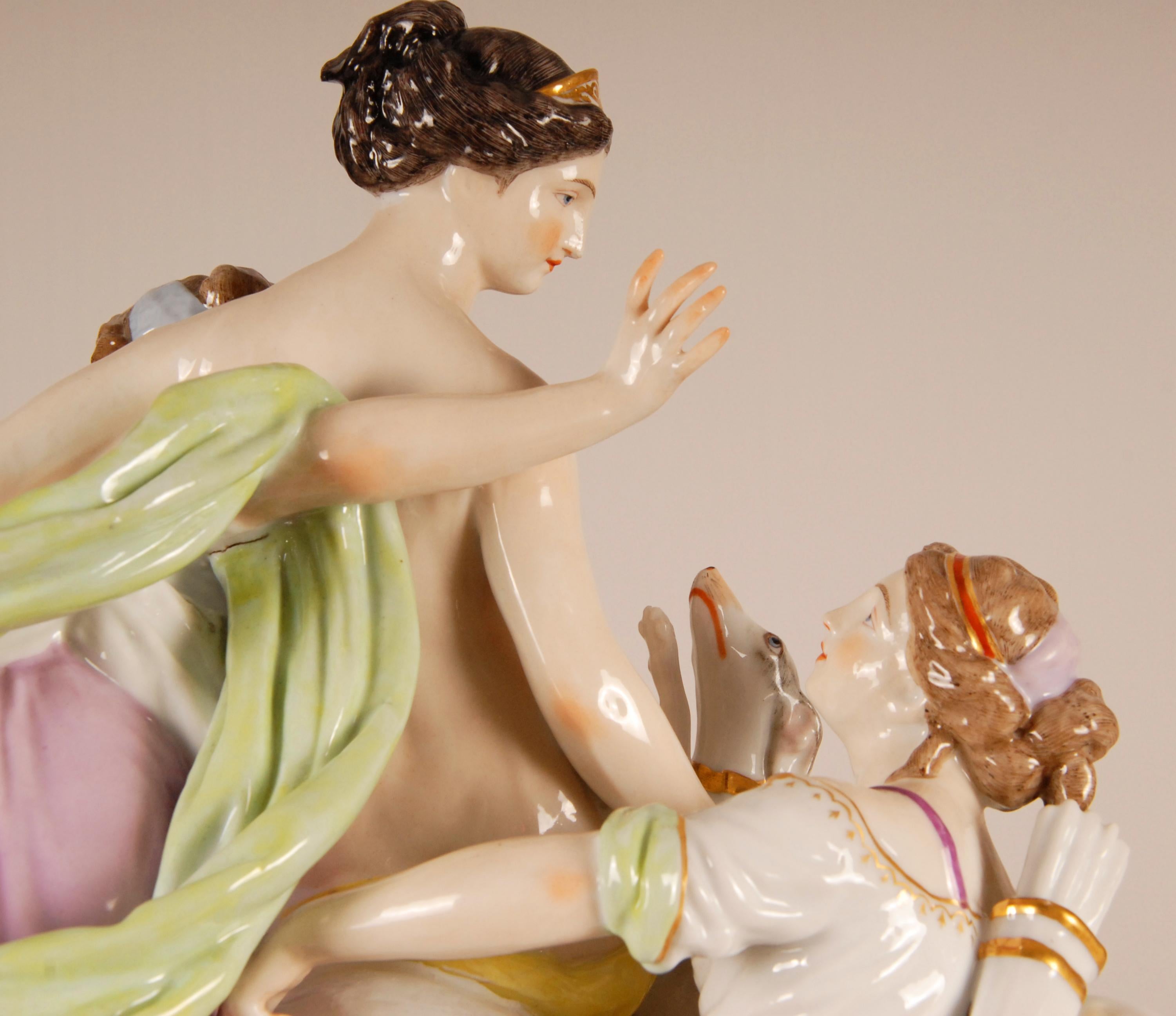 Louis Simon Boizot Sevres Porcelain Figural Group Bathing Diana 19th Century For Sale 5