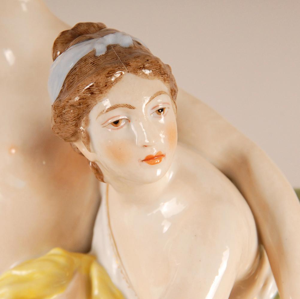 Louis Simon Boizot Sevres Porcelain Figural Group Bathing Diana 19th Century For Sale 2