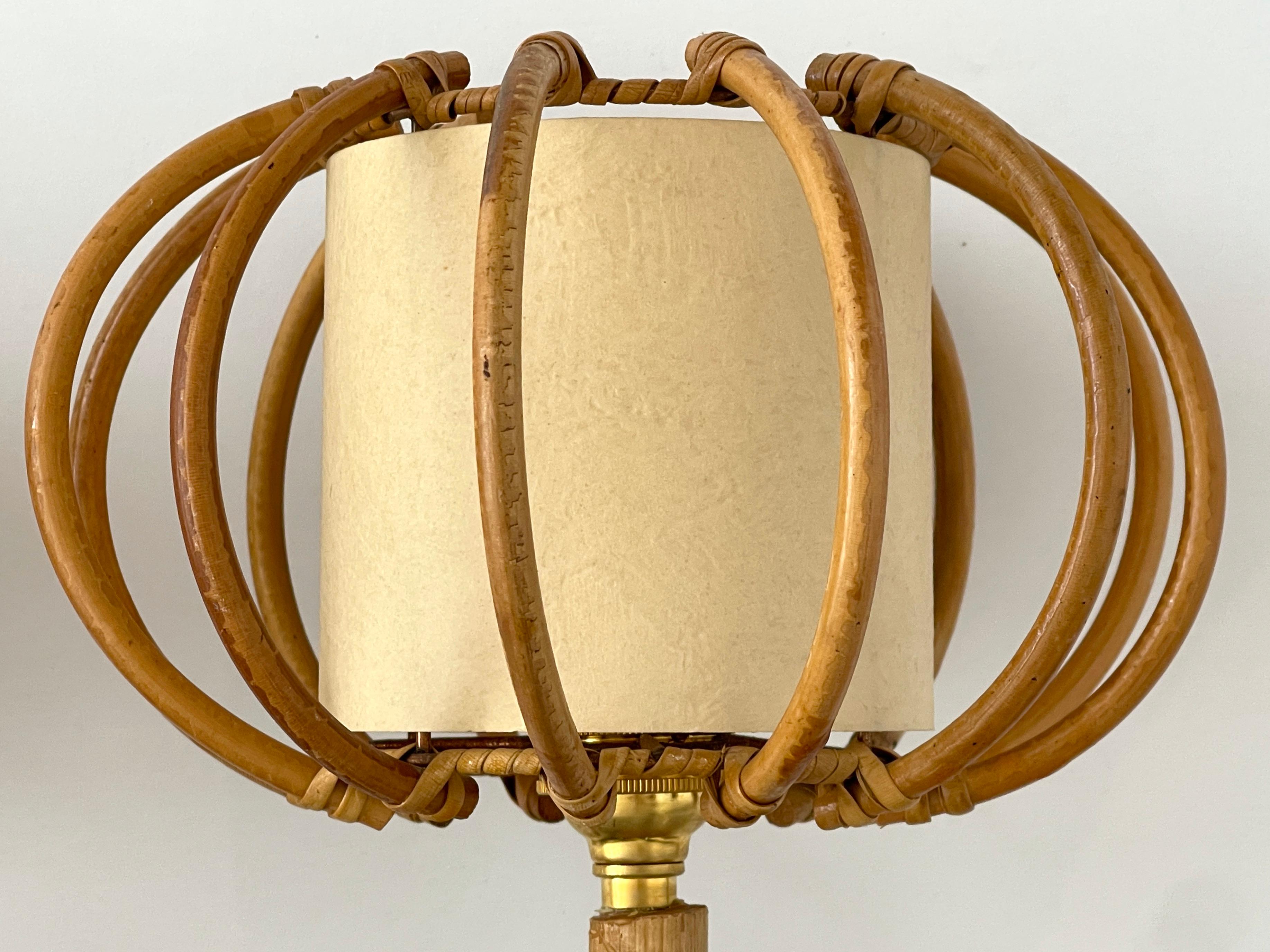 Louis Sognot Bamboo Sconces In Good Condition For Sale In Beverly Hills, CA