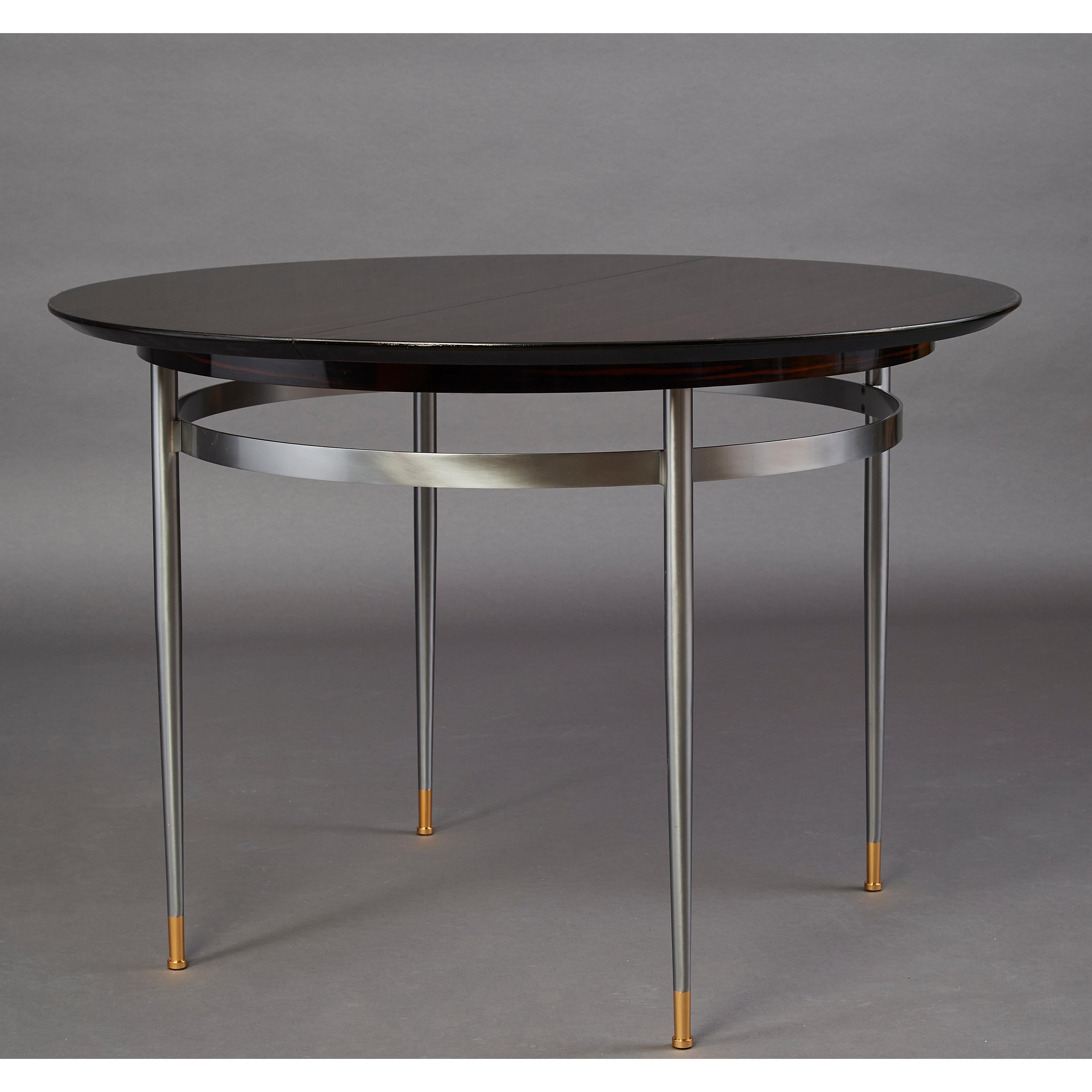 Louis Sognot Exceptional Macassar Ebony Center or Dining Table, France, 1950s In Good Condition In New York, NY