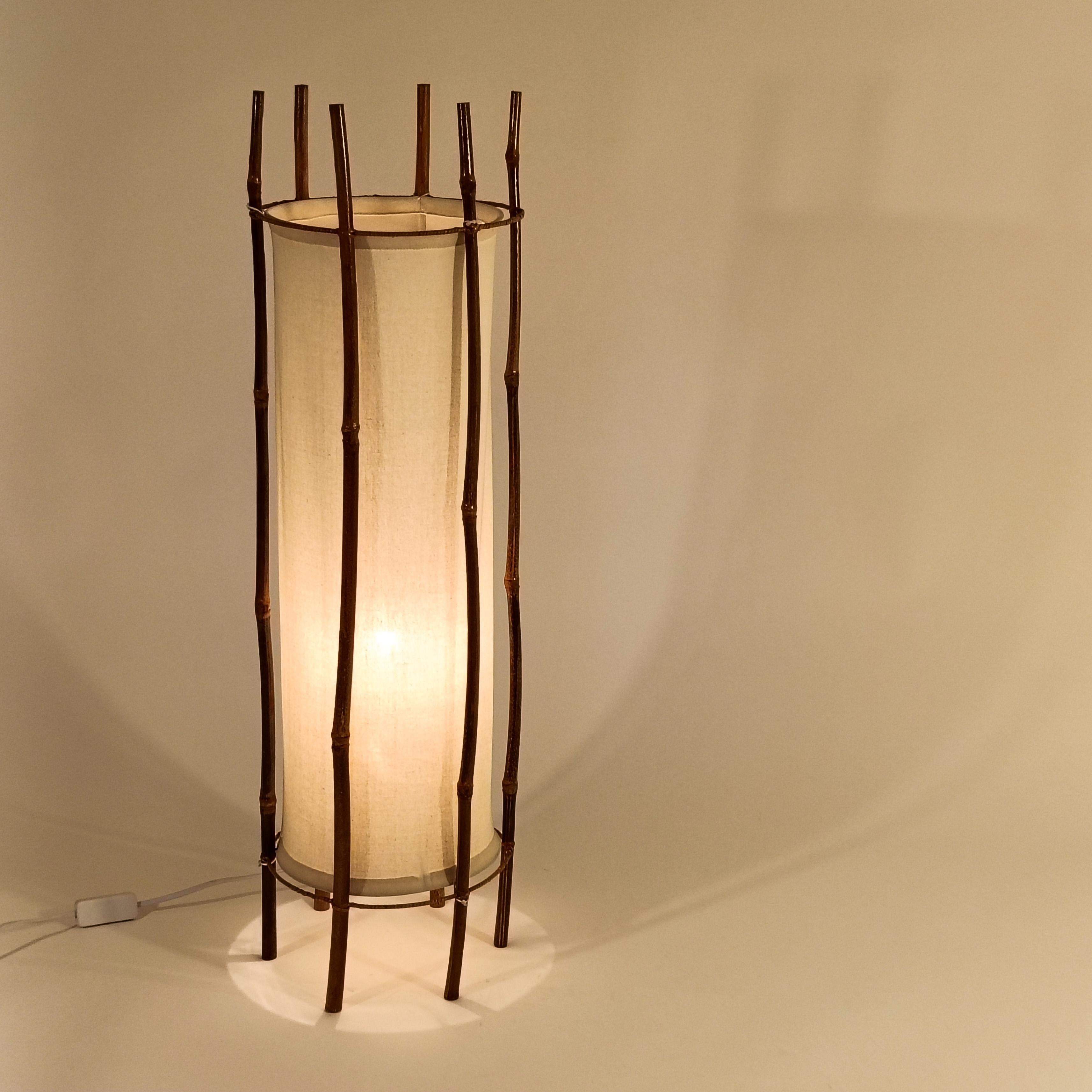 Italian Louis Sognot. French Riviera style floor lamp, Italy, 1960s For Sale