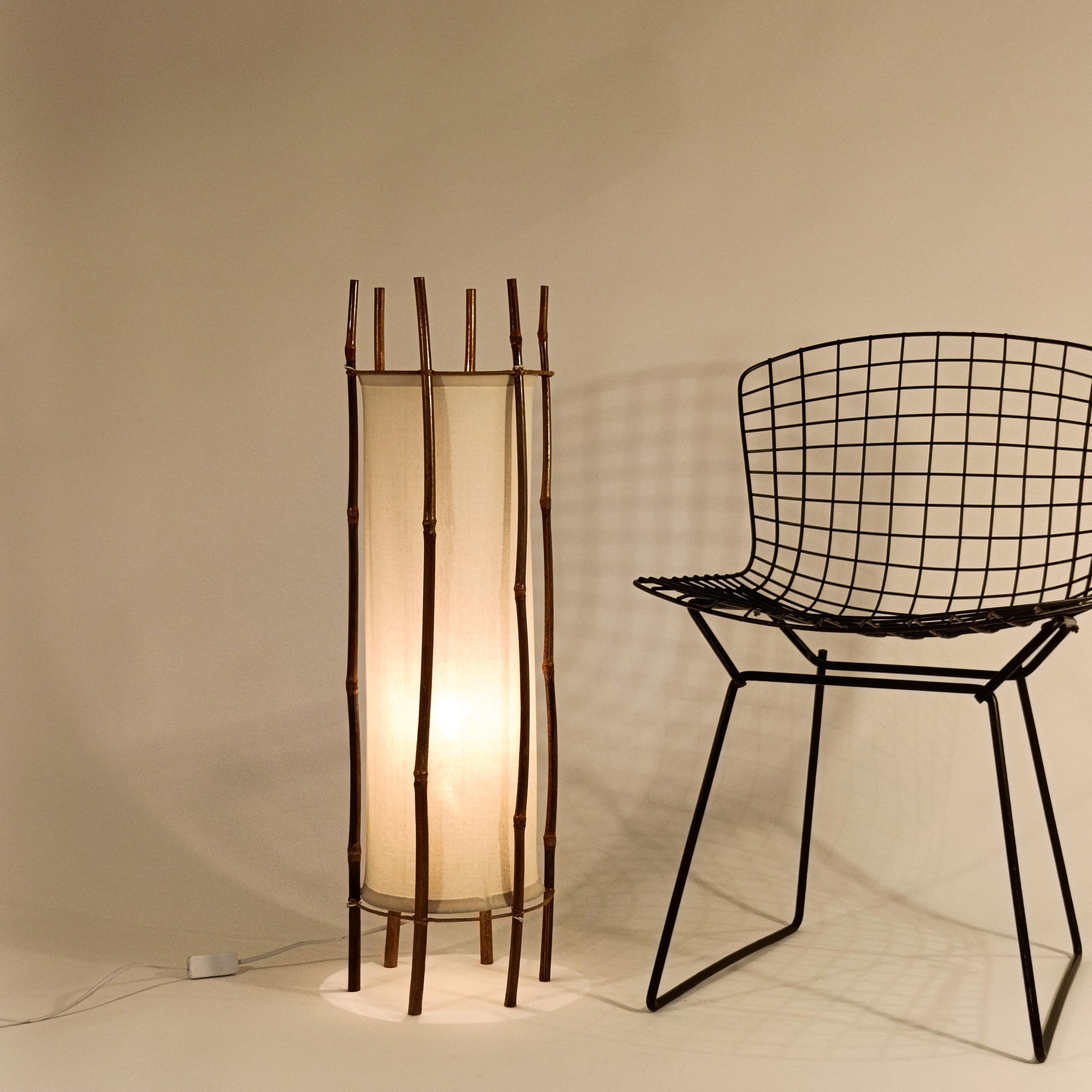 Hand-Crafted Louis Sognot. French Riviera style floor lamp, Italy, 1960s For Sale