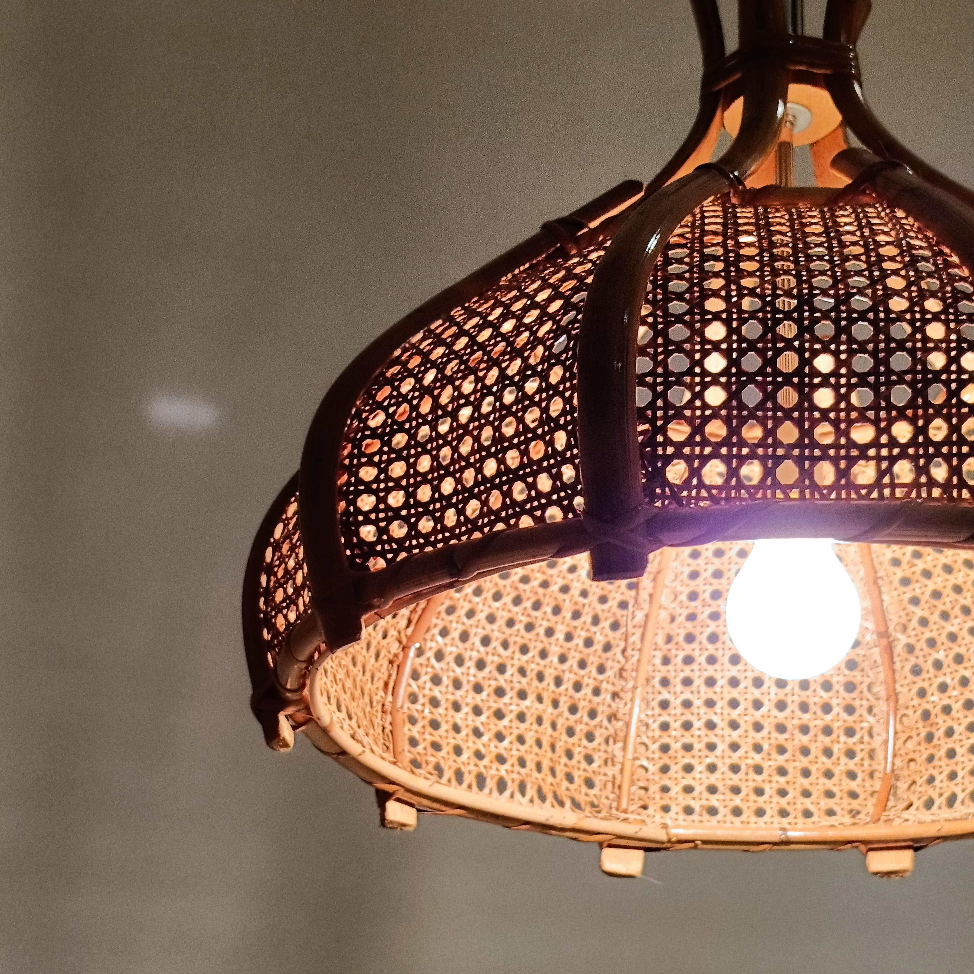 Louis Sognot. Lampe suspendue de style Riviera française, Italie, années 1970 en vente 3