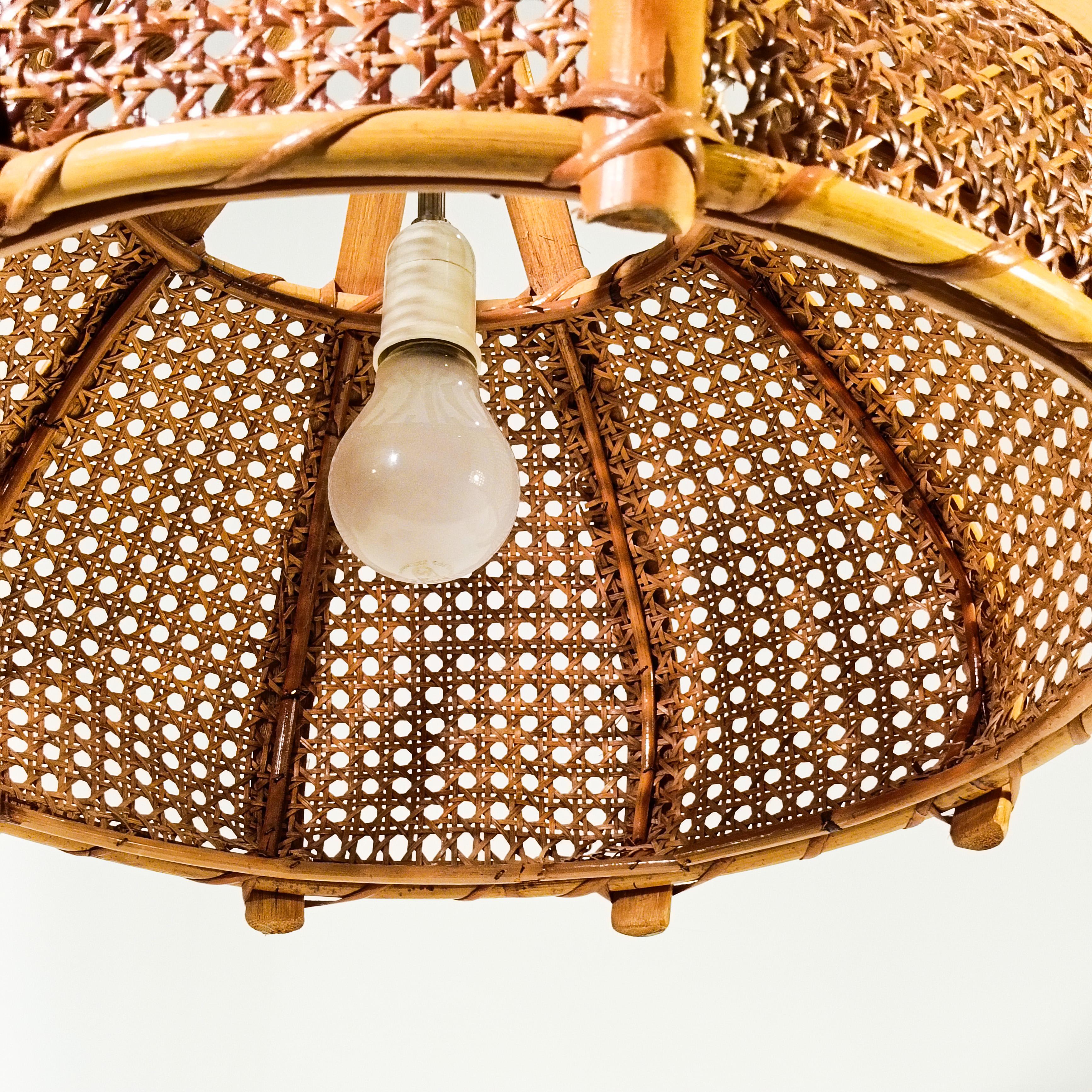 Louis Sognot. Lampe suspendue de style Riviera française, Italie, années 1970 Bon état - En vente à SANT ADRIÀ DE BESÒS, ES