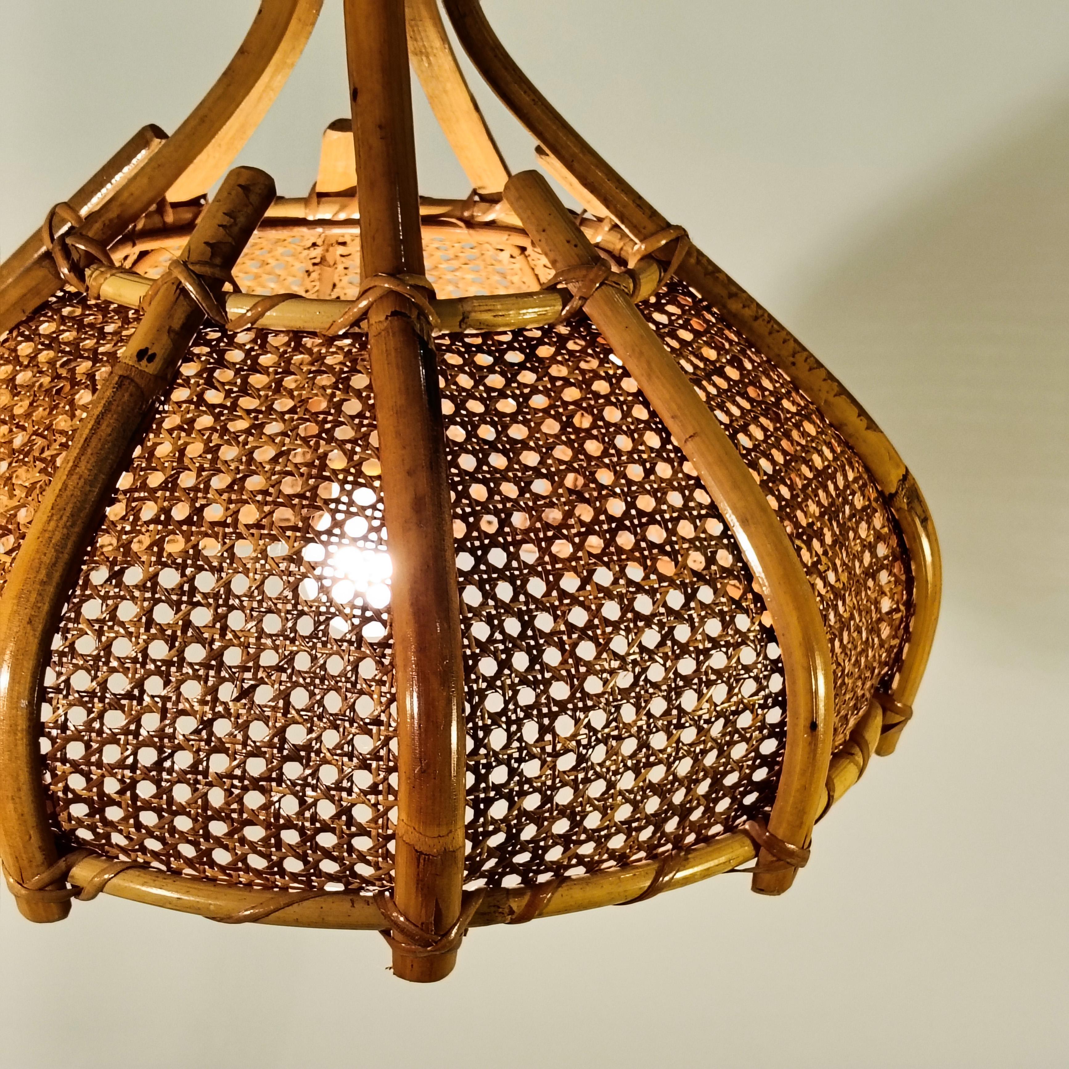 Louis Sognot. Lampe suspendue de style Riviera française, Italie, années 1970 en vente 1