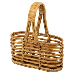 Louis SOGNOT (its) Bamboo Bottle Holder, 1950s