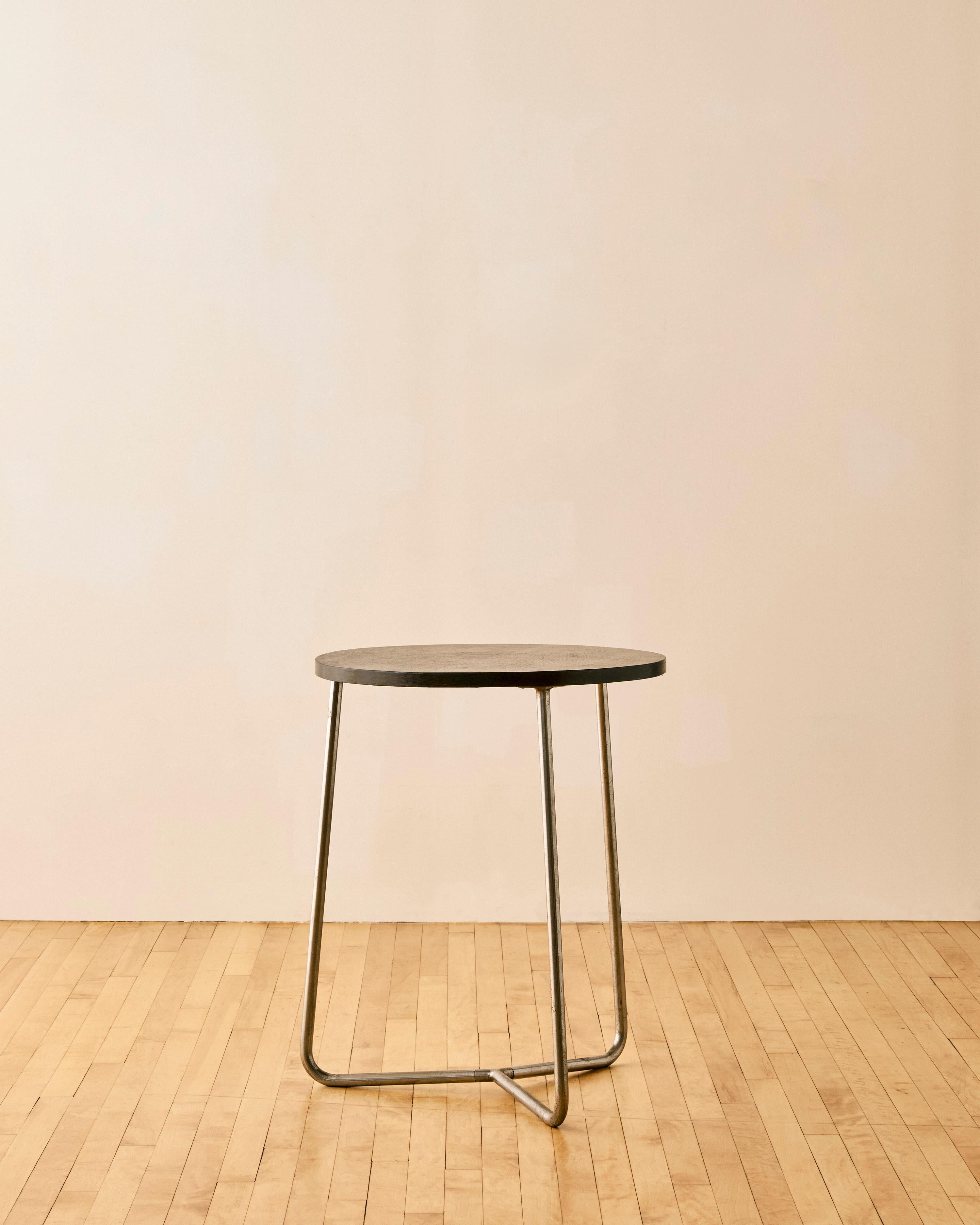 Round pedestal or side table by Louis Sognot c. 1930. 