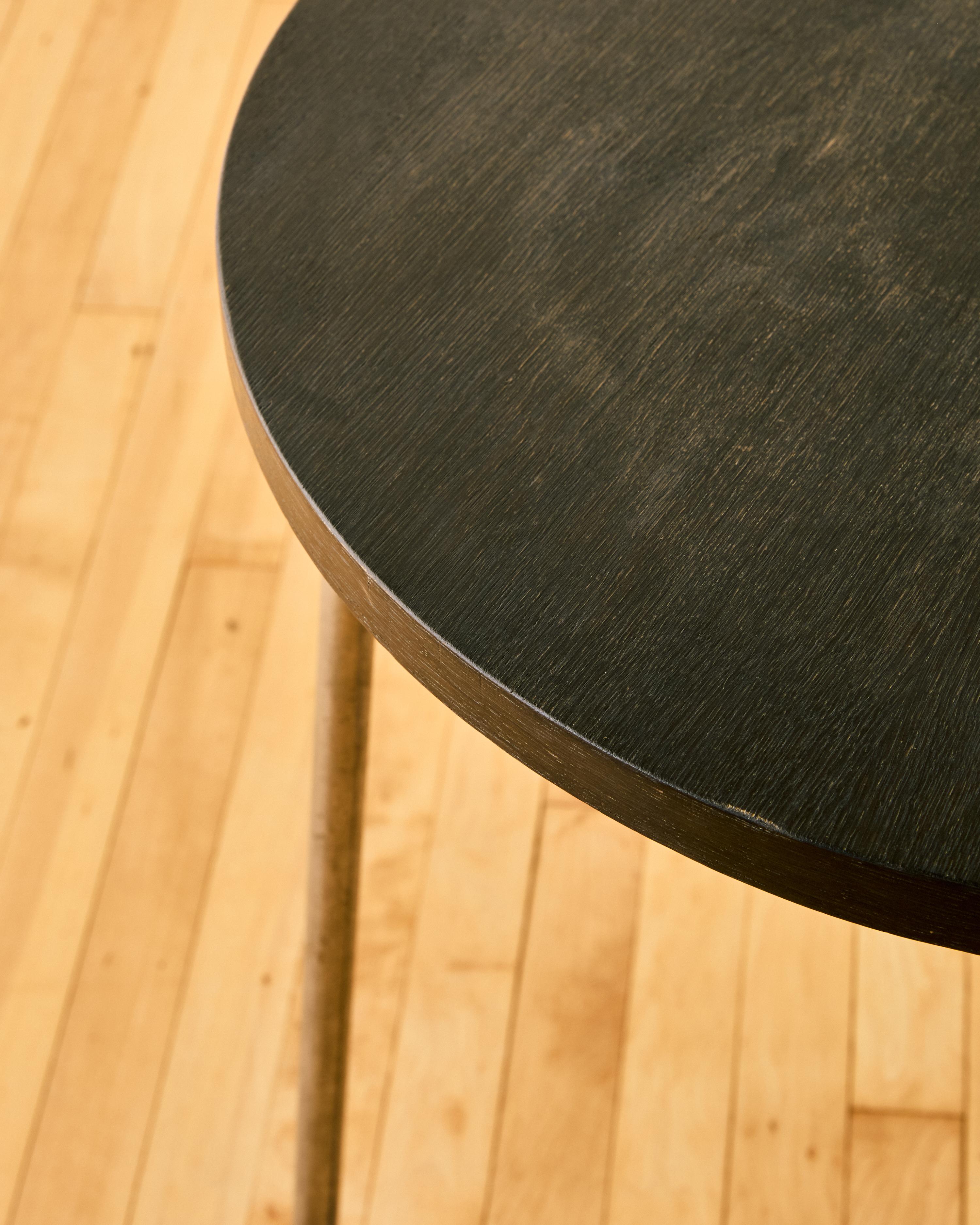 Louis Sognot Round Pedestal Table c. 1930 In Good Condition For Sale In Long Island City, NY