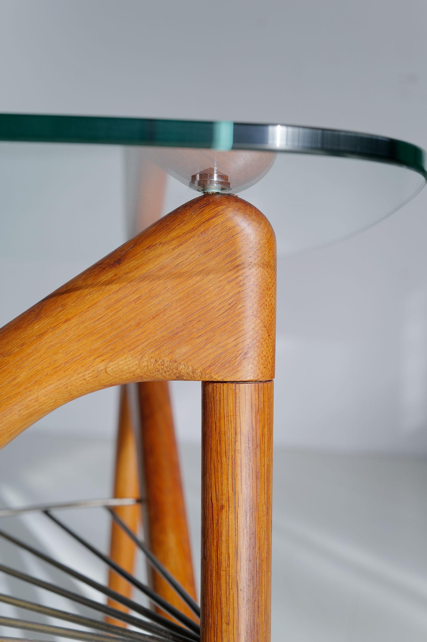 Louis Sognot, table basse tripode, France 1950 en vente 5