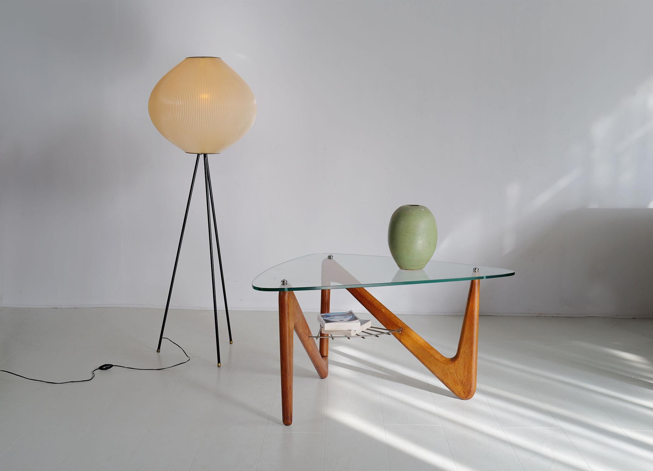 Louis Sognot, table basse tripode, France 1950 en vente 8