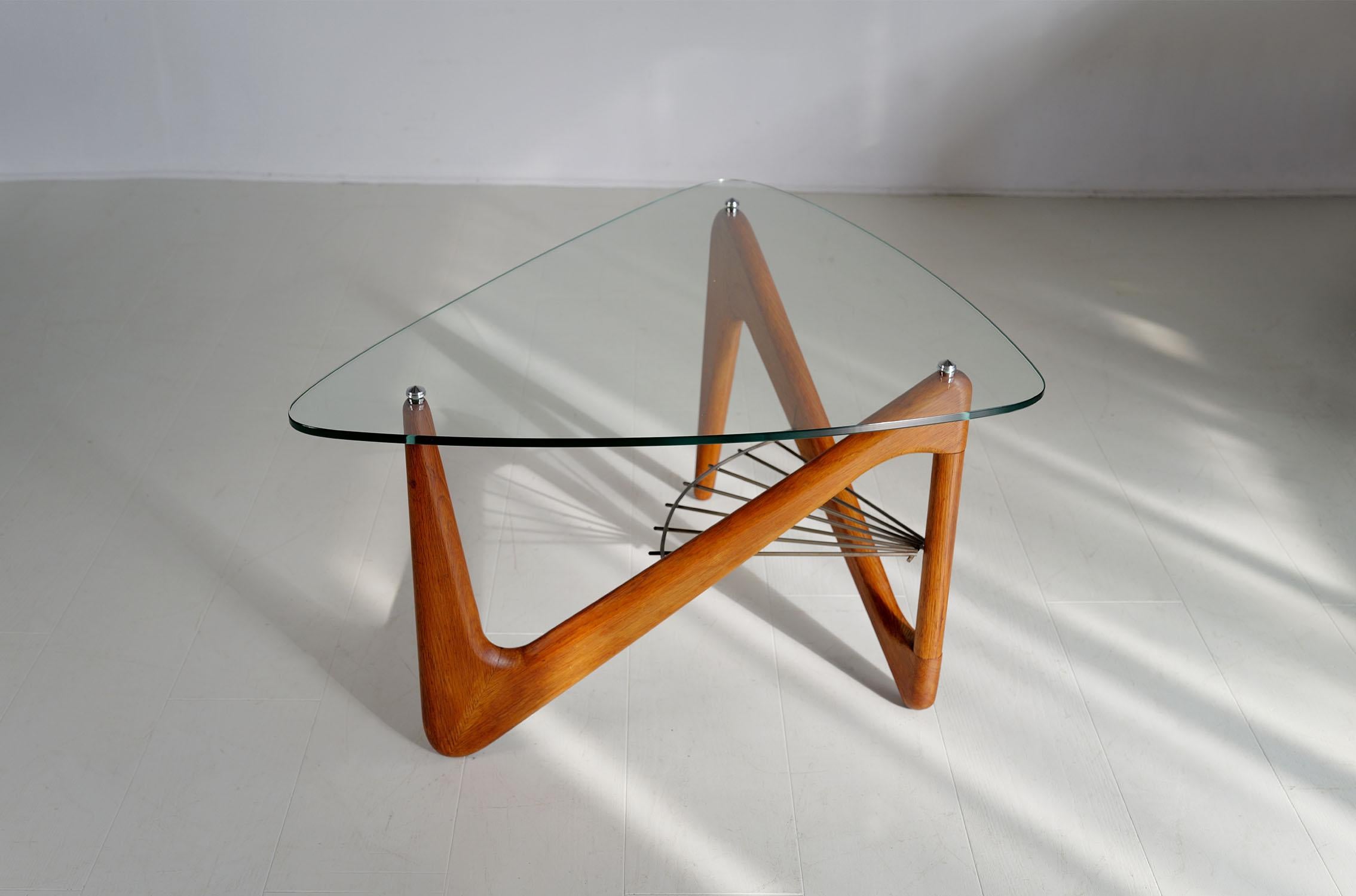 Louis Sognot, table basse tripode, France 1950 en vente 1