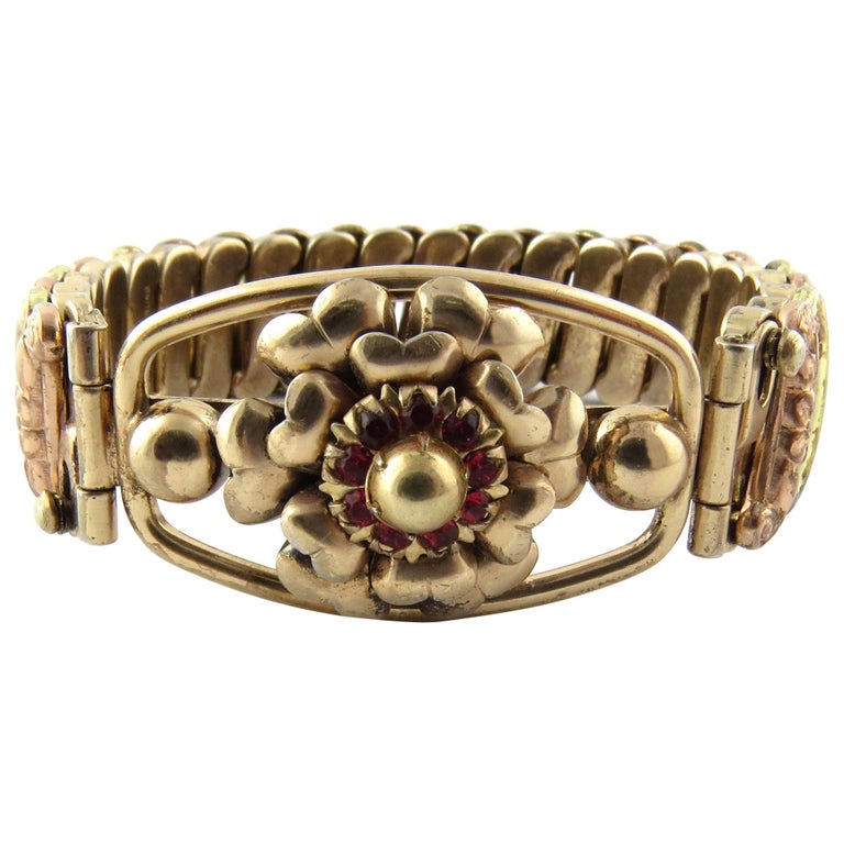 Louis Stern 12 Karat Gold Filled over Sterling Silver Expansion Bracelet