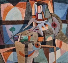 “Untitled, 1946” New Hope Modernist Small Abstract Bucks County Lambertville NJ