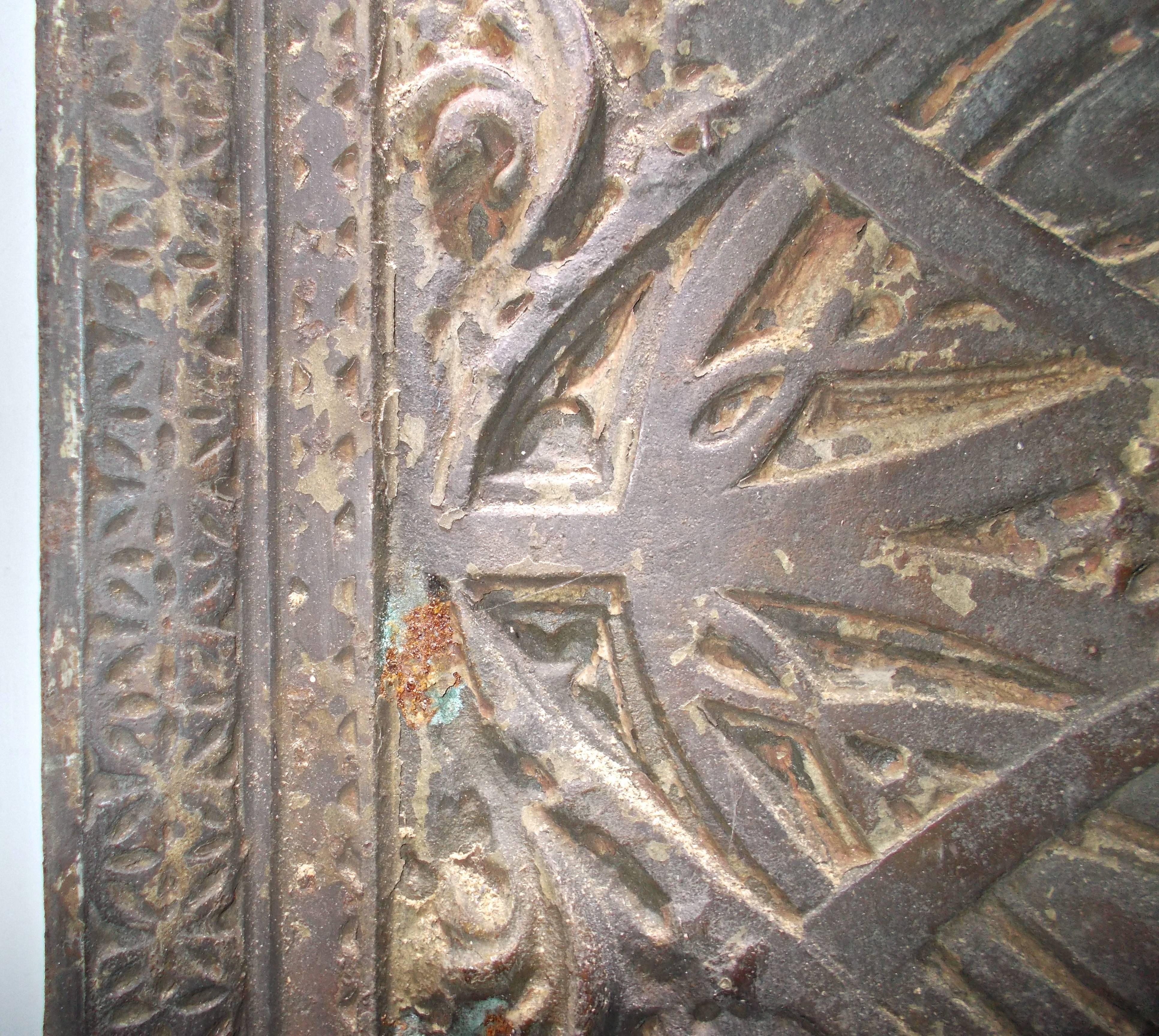Late 19th Century Louis Sullivan Cast Iron Elevator Casing from the Chicago Stock Exchange, 1893 For Sale