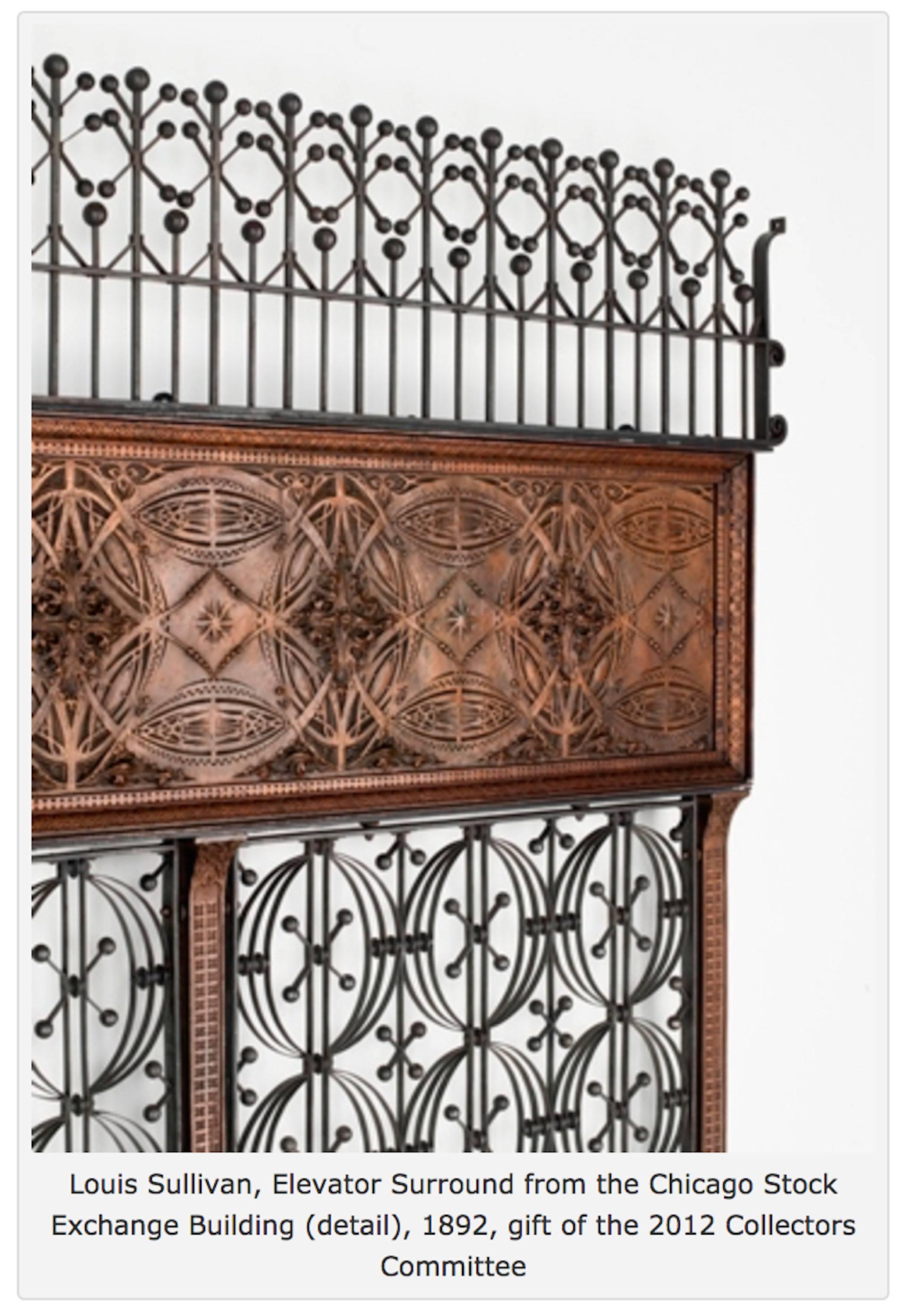 Cast Louis Sullivan Decorative Panel, 1893 Chicago Stock Exchange For Sale