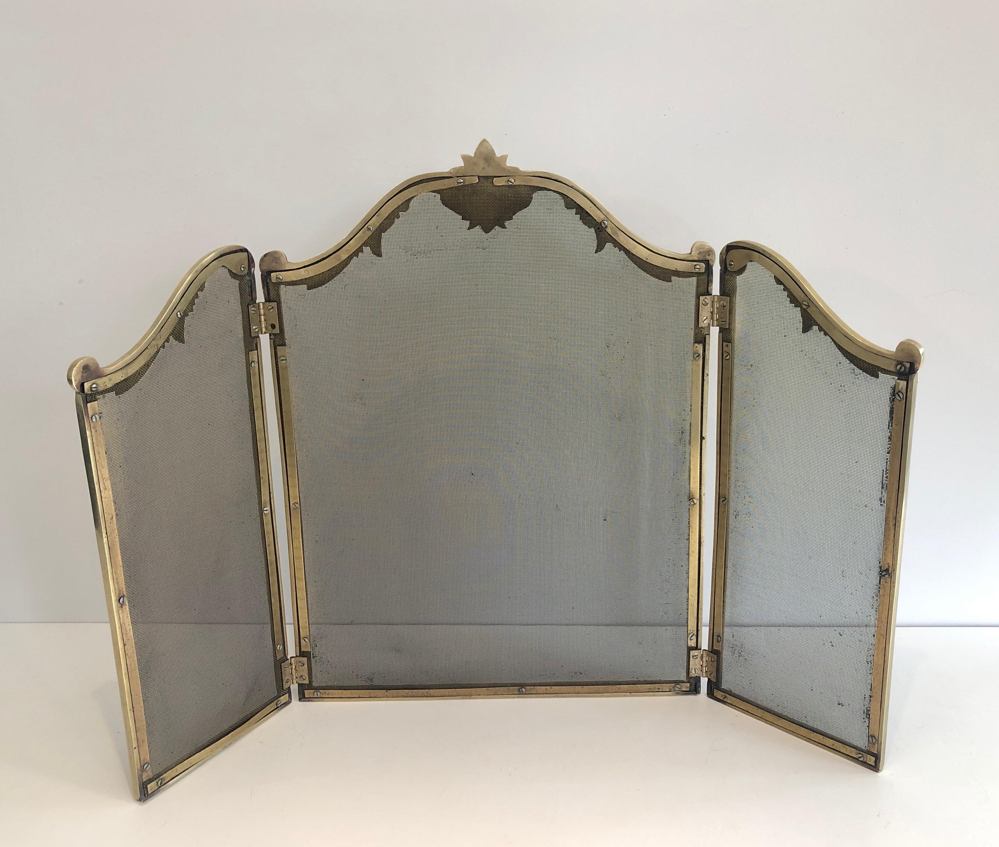 Louis XV Style Bronze Fire Place Screen, French, Circa 1920 6