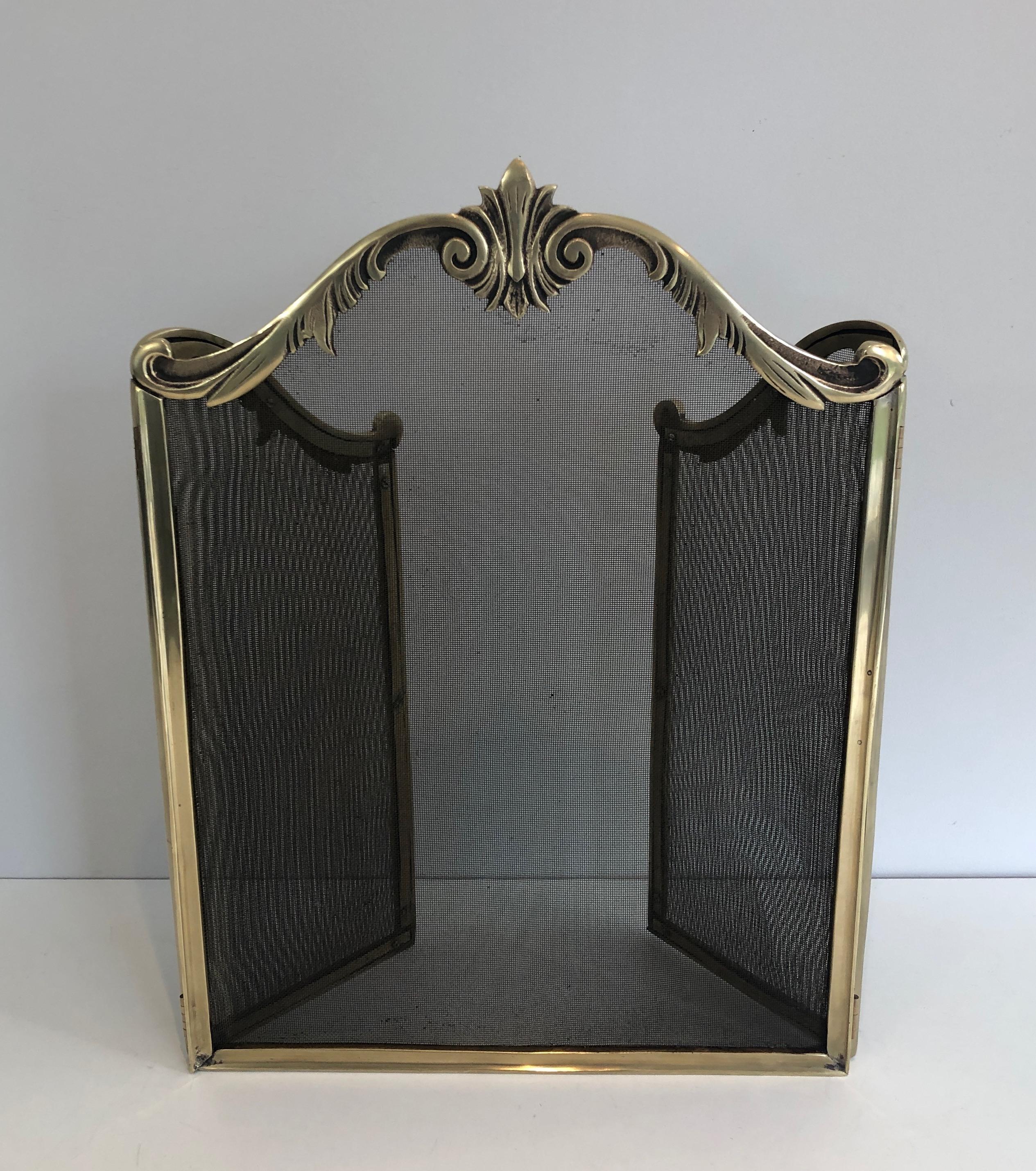 Louis XV Style Bronze Fire Place Screen, French, Circa 1920 8