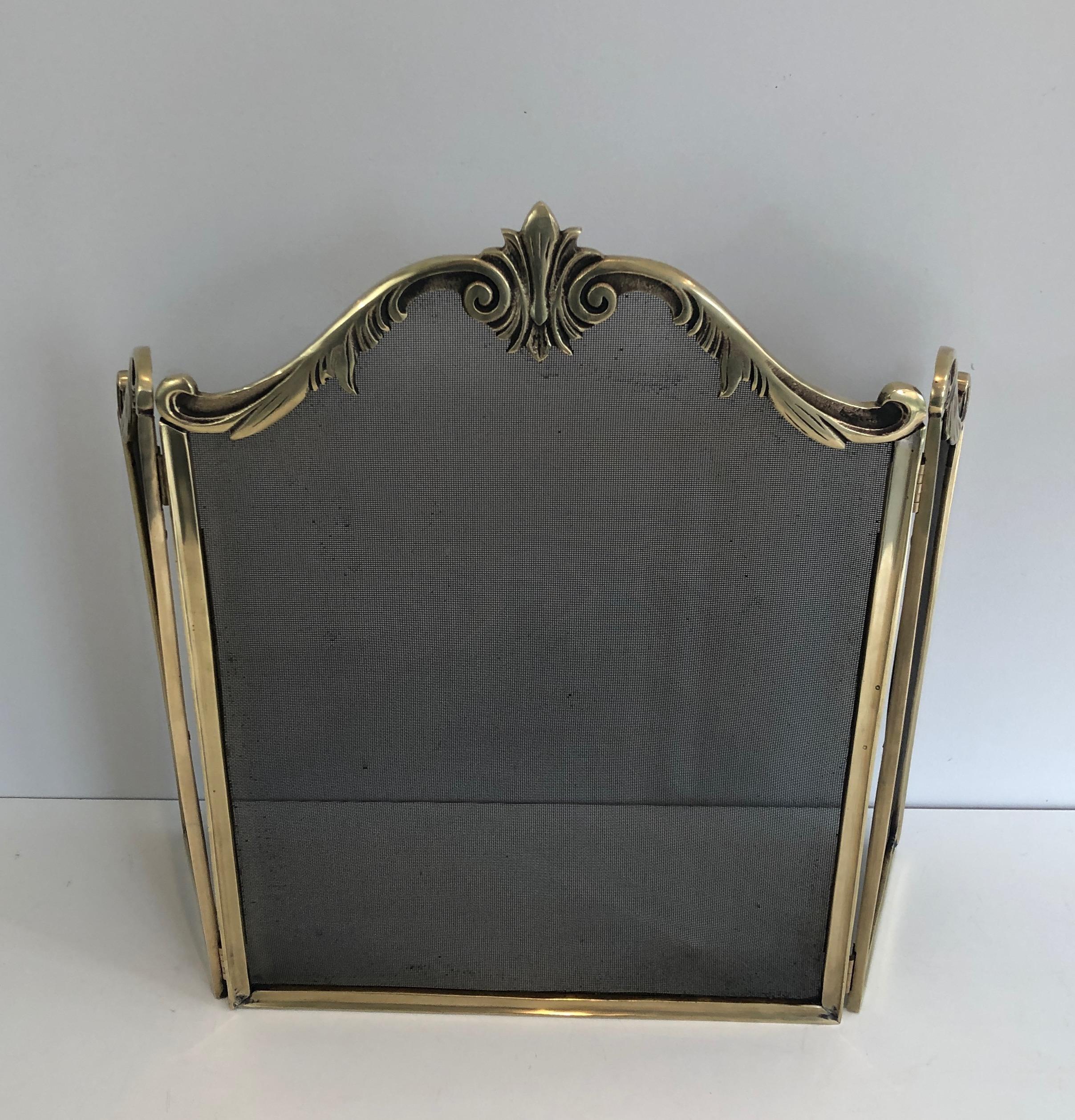 Louis XV Style Bronze Fire Place Screen, French, Circa 1920 10