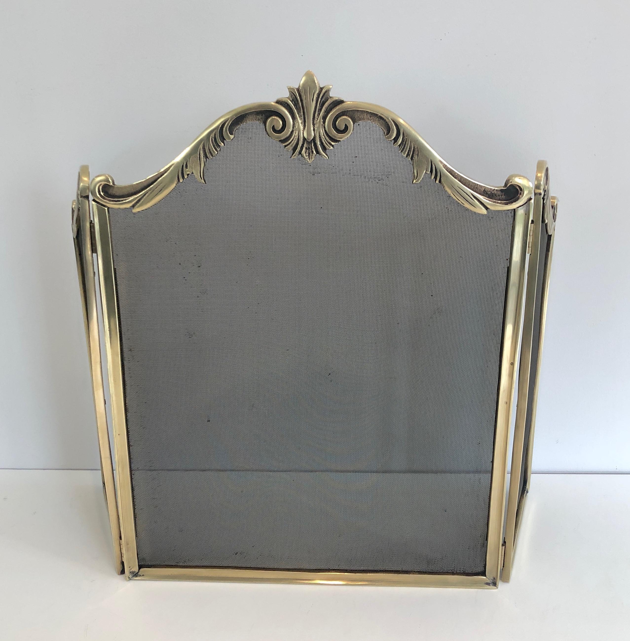 Louis XV Style Bronze Fire Place Screen, French, Circa 1920 11