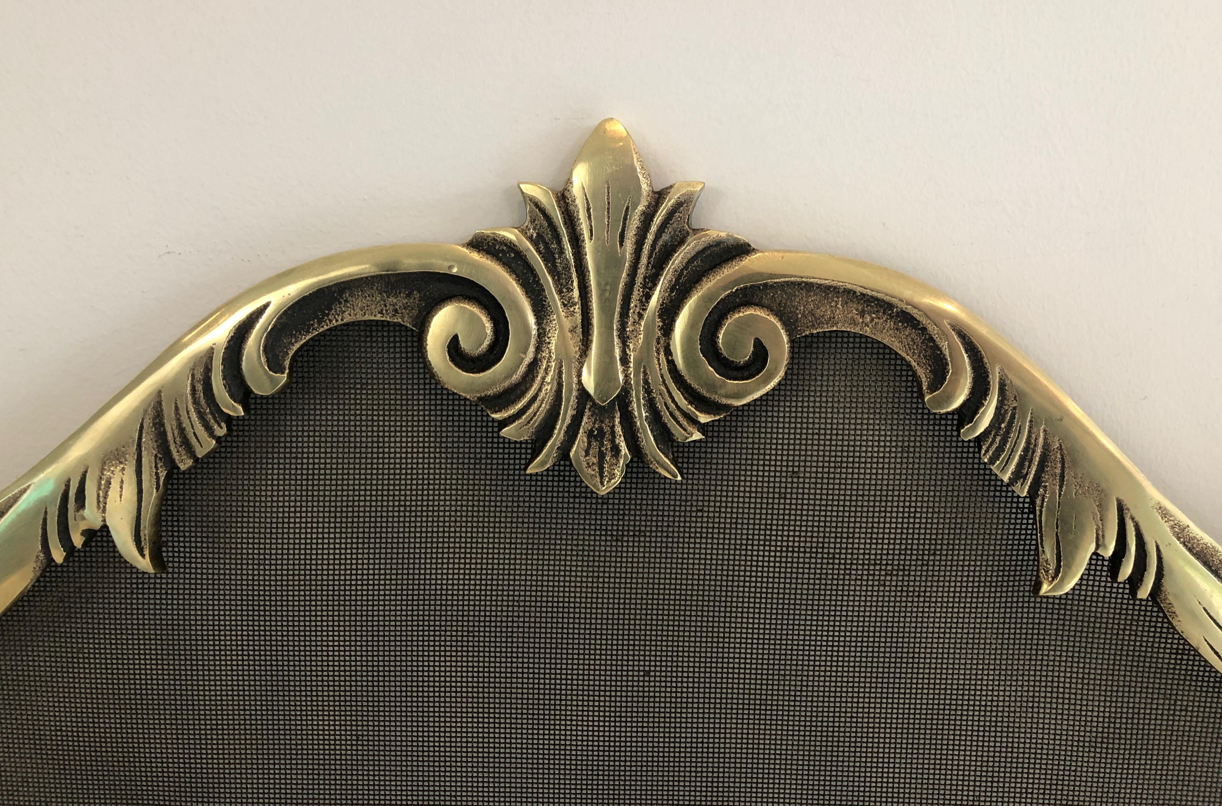 Louis XV Style Bronze Fire Place Screen, French, Circa 1920 3