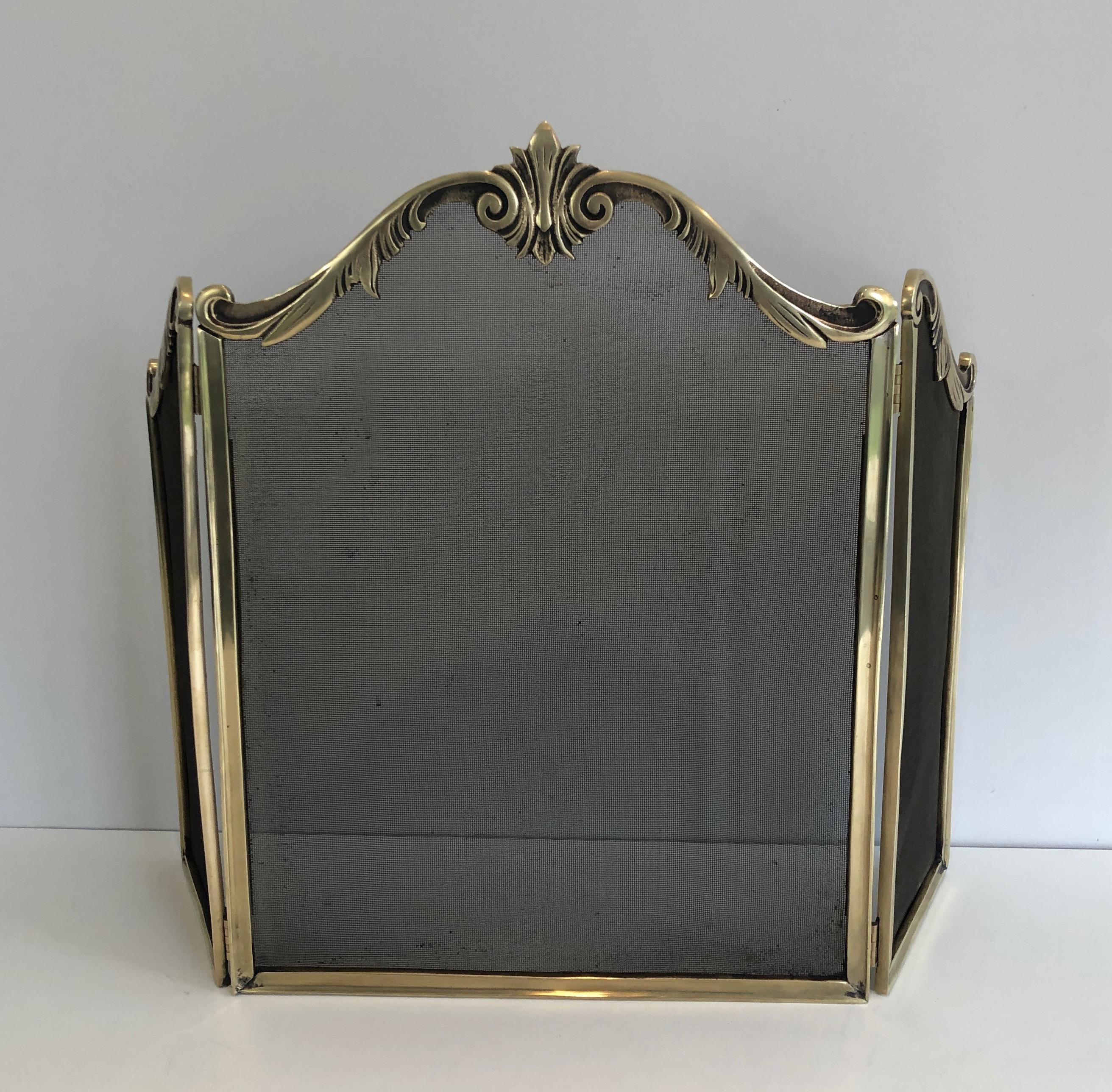 Louis XV Style Bronze Fire Place Screen, French, Circa 1920 5