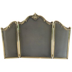 Louis XV Style Bronze Fire Place Screen, French, Circa 1920