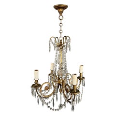 Lustre en cristal et bronze de style Louis XVI