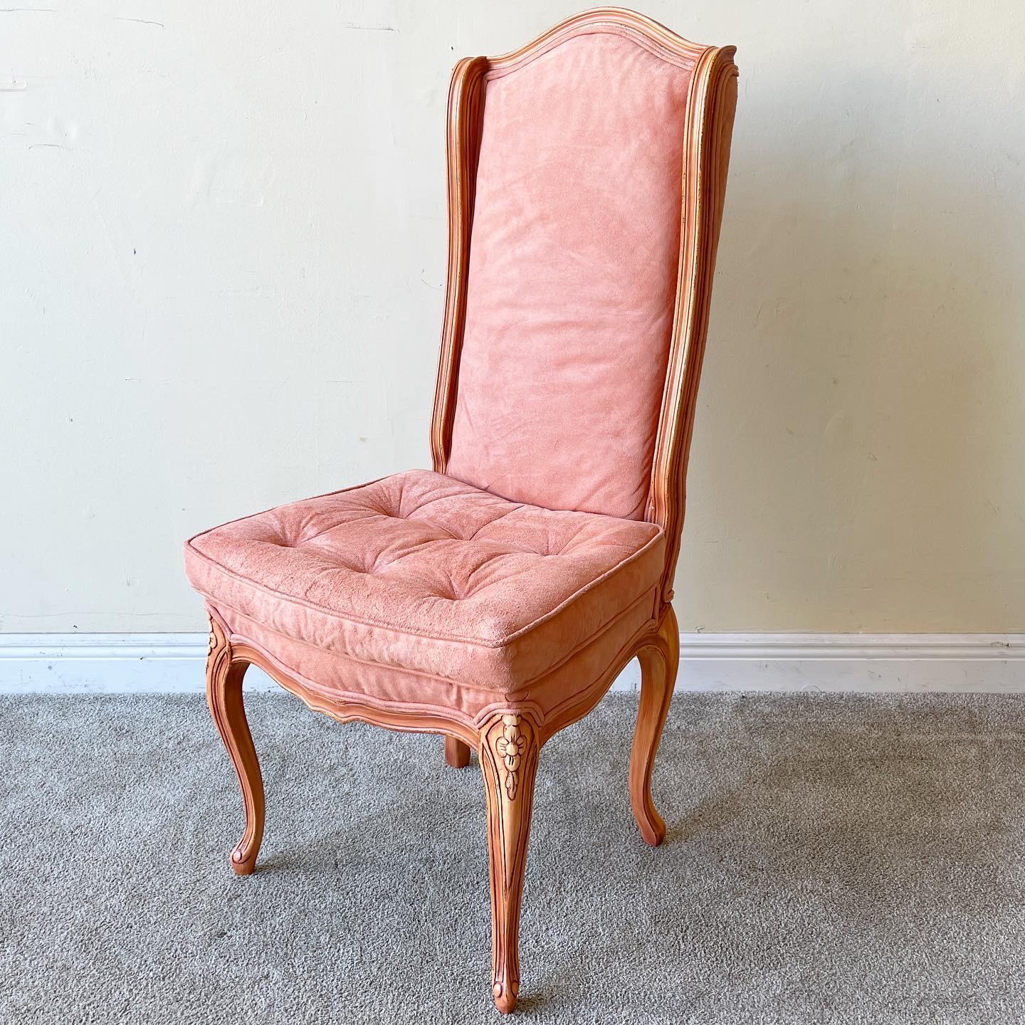 peach dining chairs