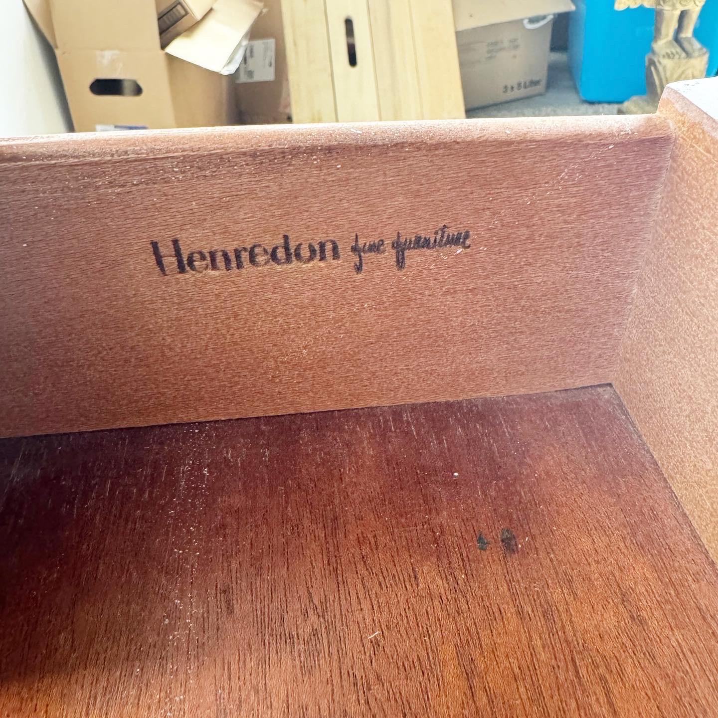 Mesa consola/escritorio Luis XVI de roble y crema by Henredon siglo XX en venta