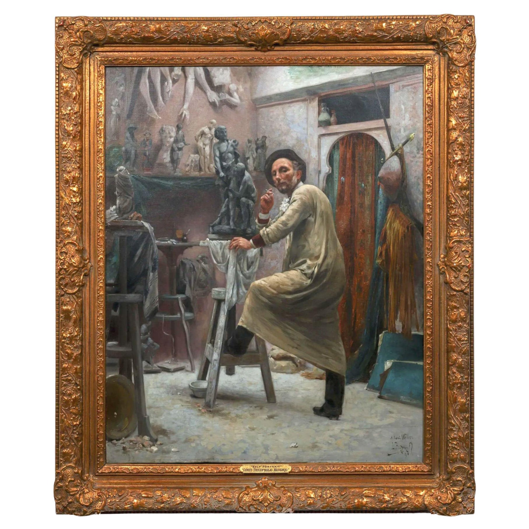 Selbstporträt von Theophile Hingre