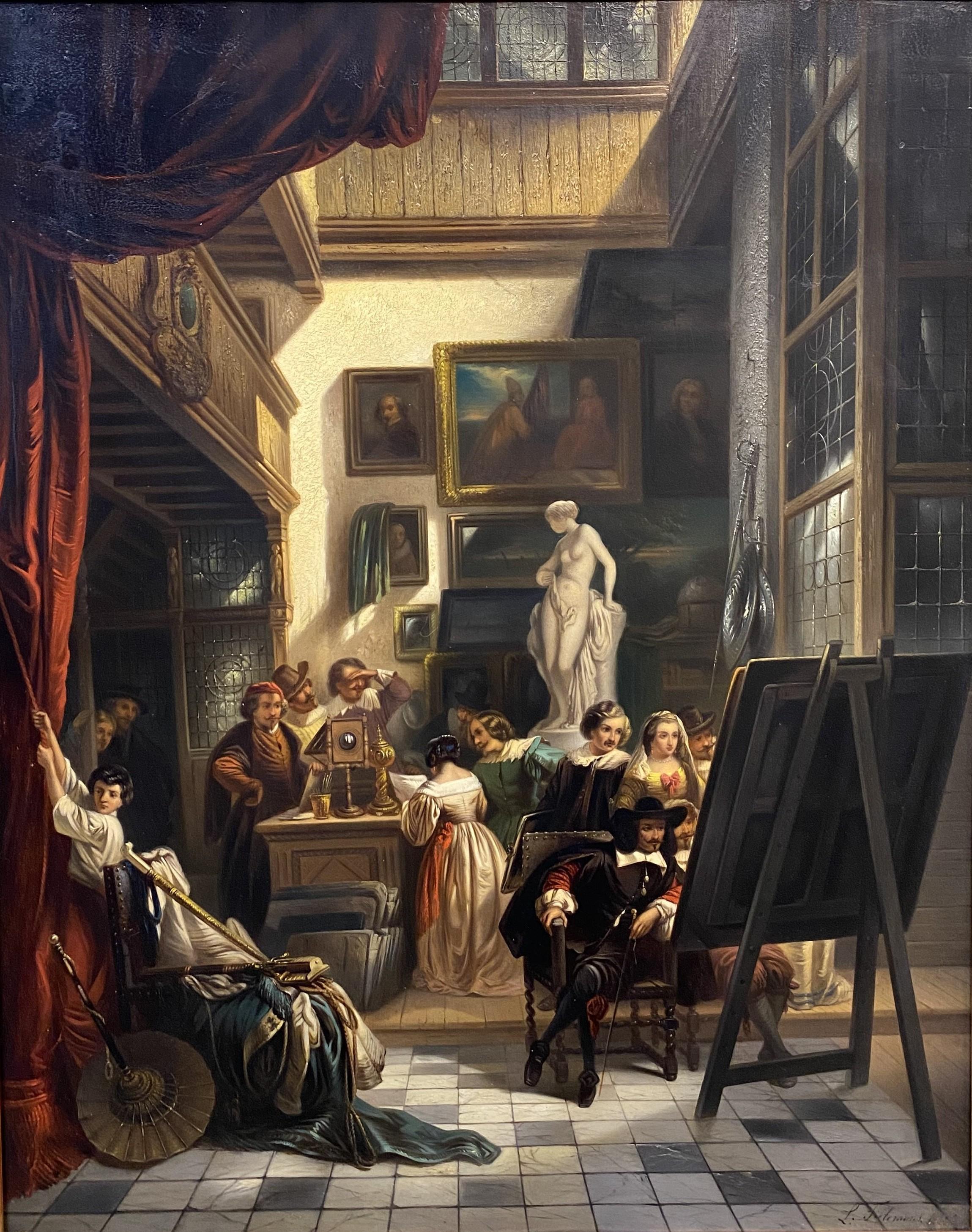 Estudio de Tiziano - Painting de Louis Tielemans