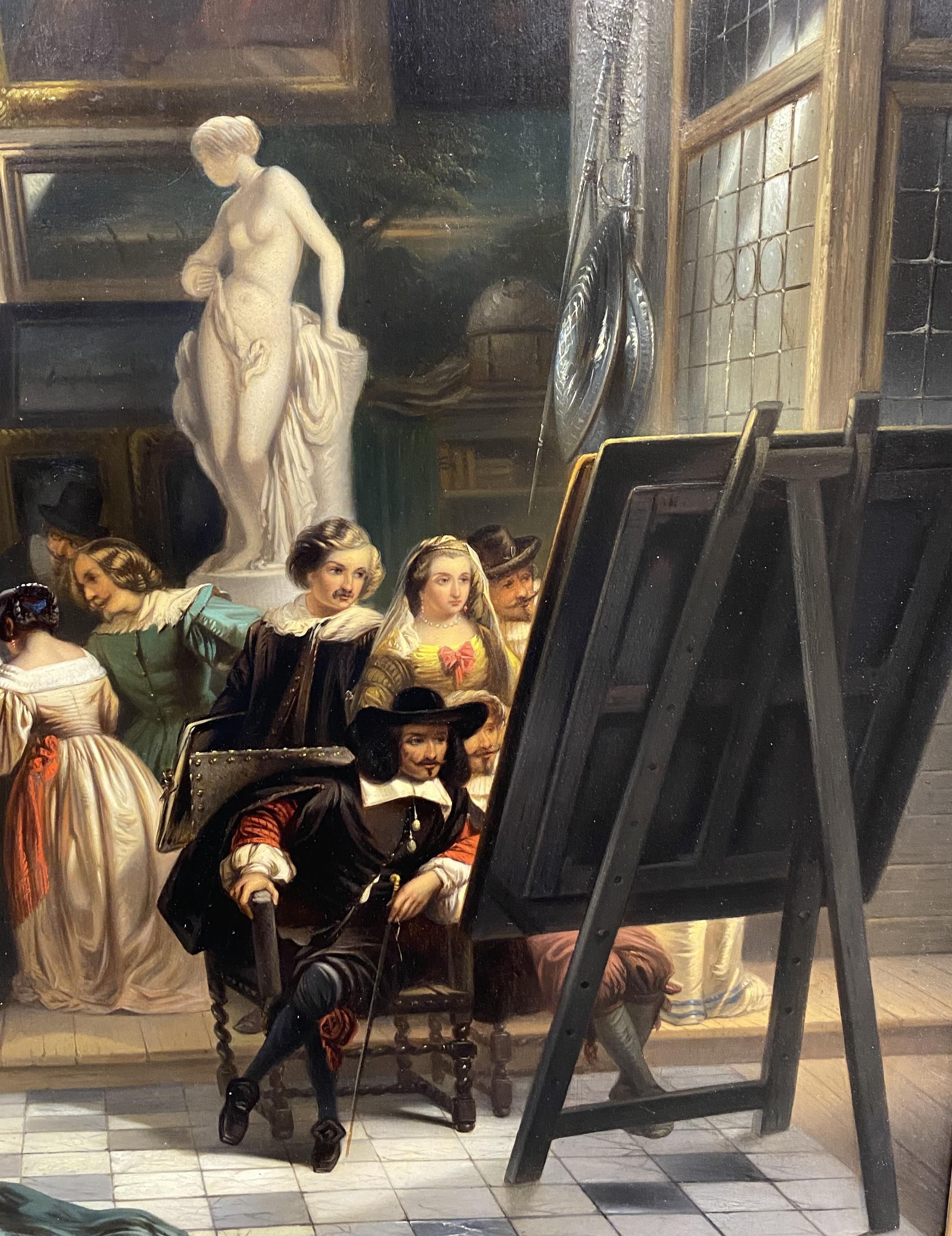 Estudio de Tiziano - Interior Painting Marrón de Louis Tielemans