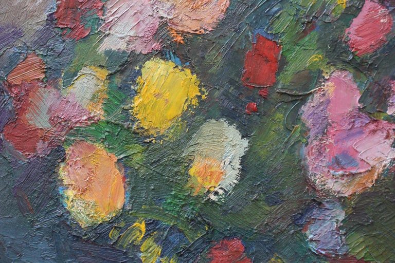 Bouquet De Fleurs Au Vase Bleu