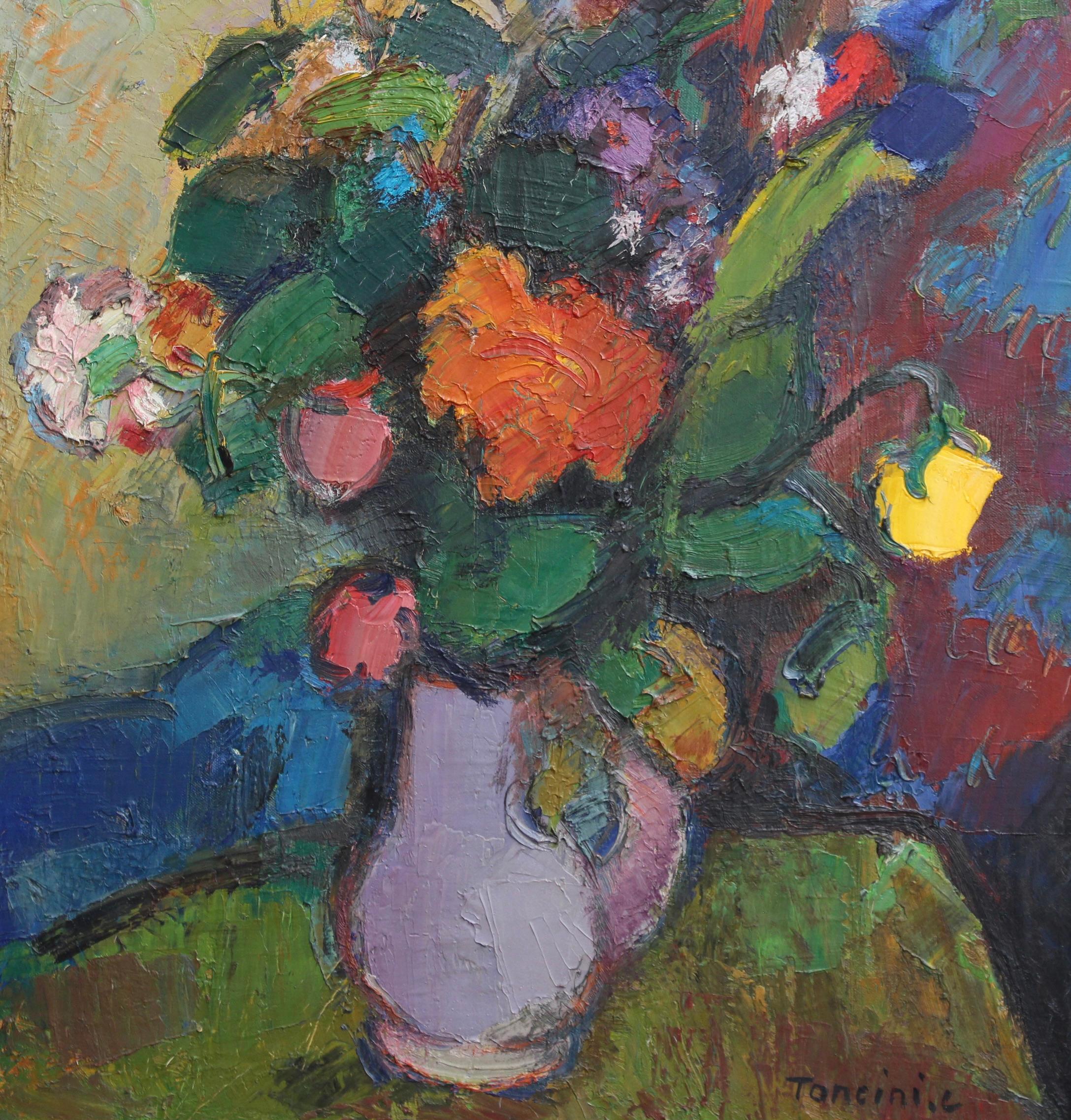 'Bouquet of Flowers' Still Life Oil Painting For Sale 8