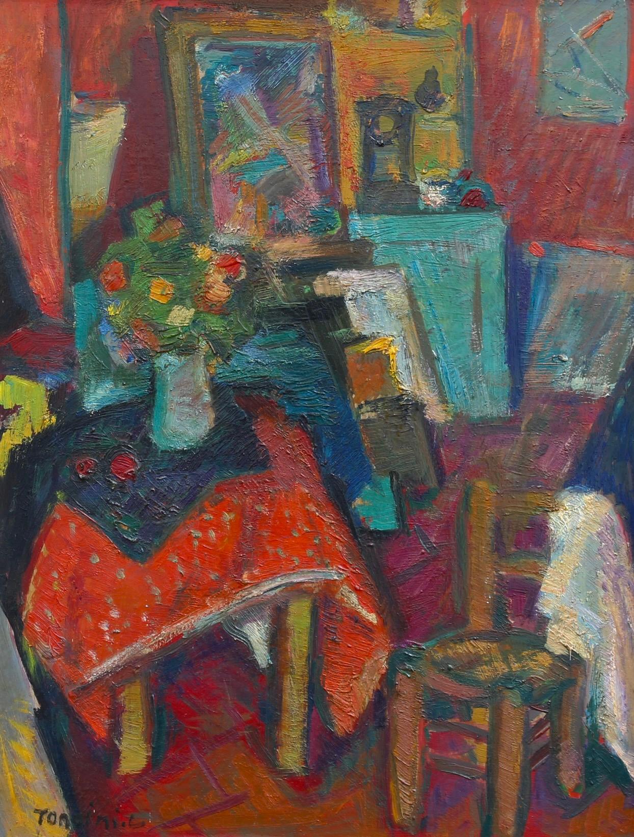 Louis Toncini Abstract Painting - The Artist's Studio