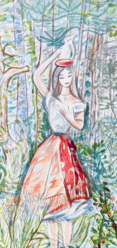 La laitière, Vingt fables de La Fontaine, Louis Touchagues